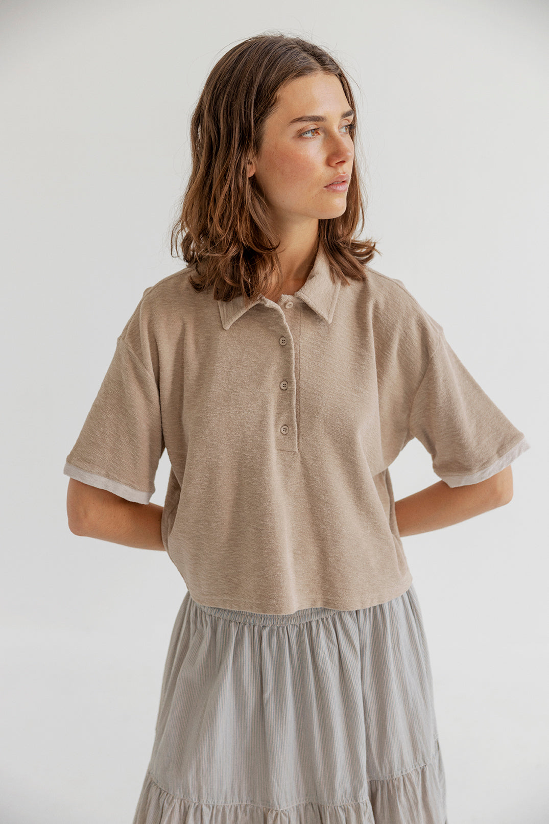 Celine genser - Khaki - Linneas Hage