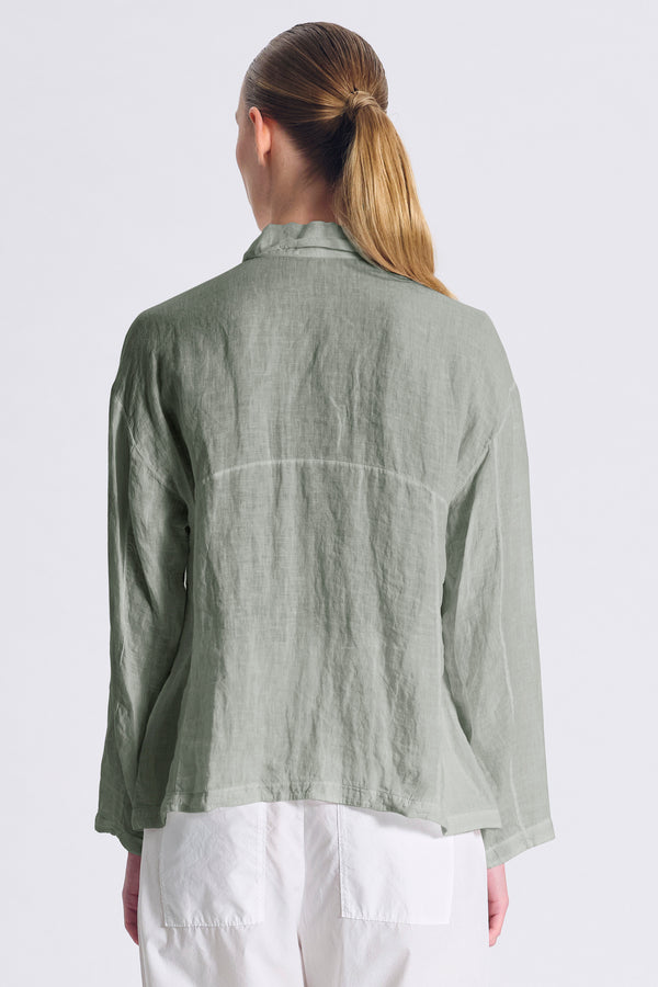 Kort skjortejakke - Sage - Linneas Hage