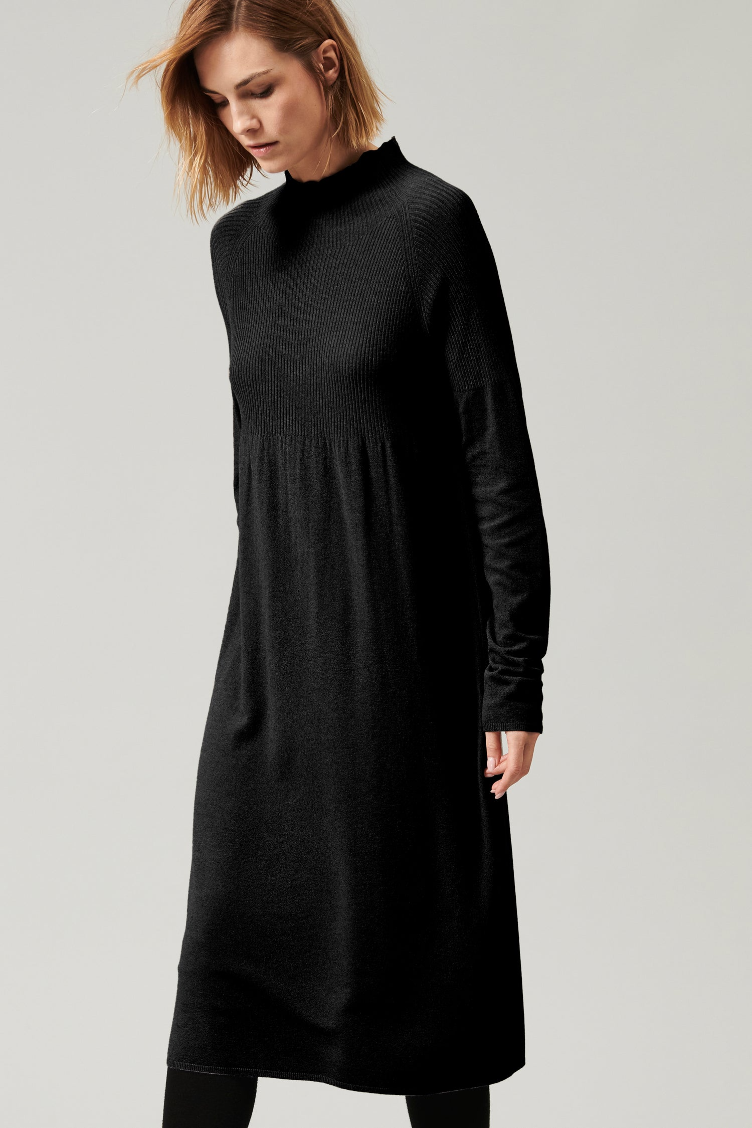 Turtleneck Kjole - Black