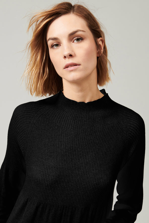 Turtleneck Kjole - Black