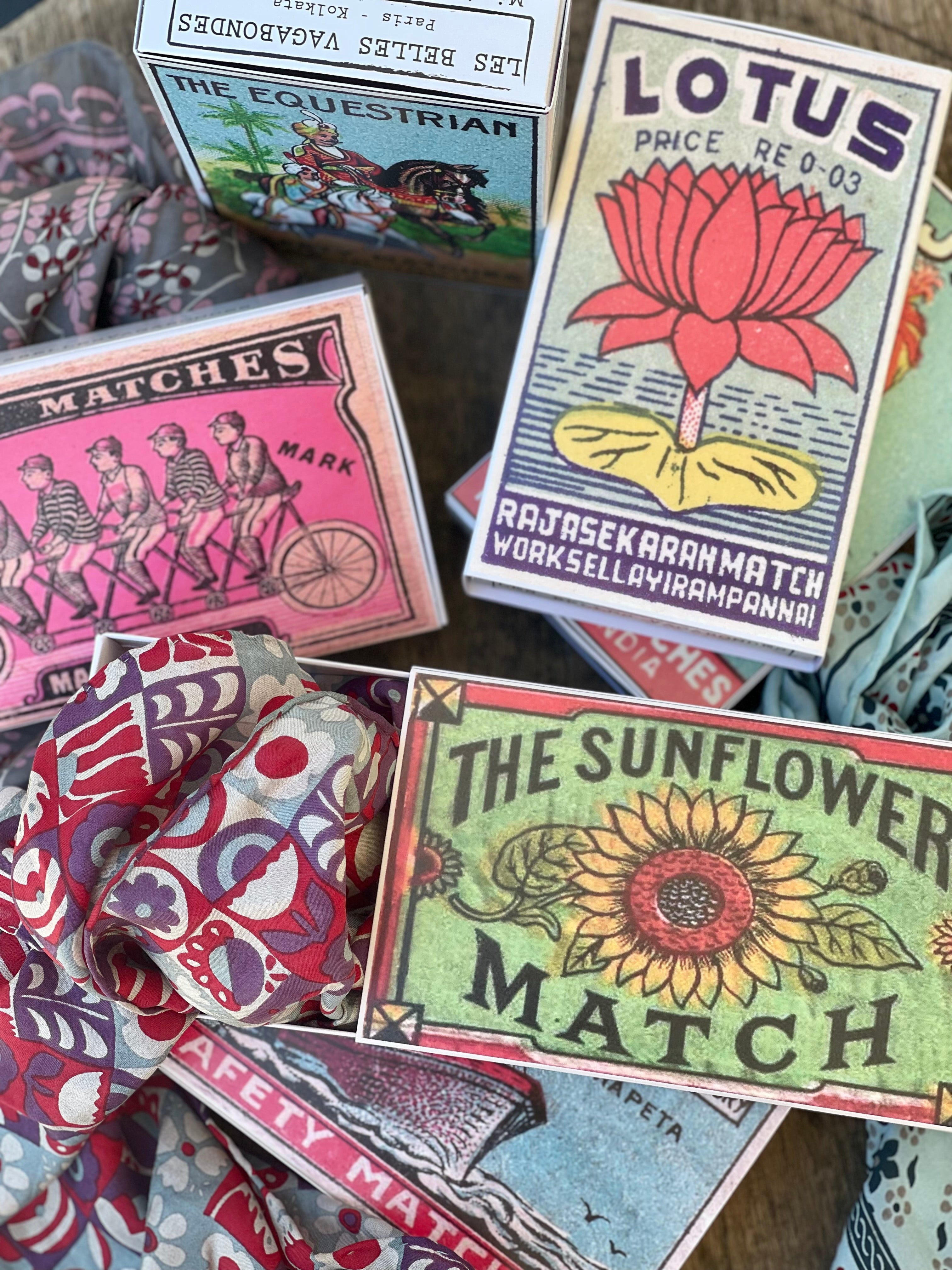 Mini silkeskjerf - Mandalay - Marine