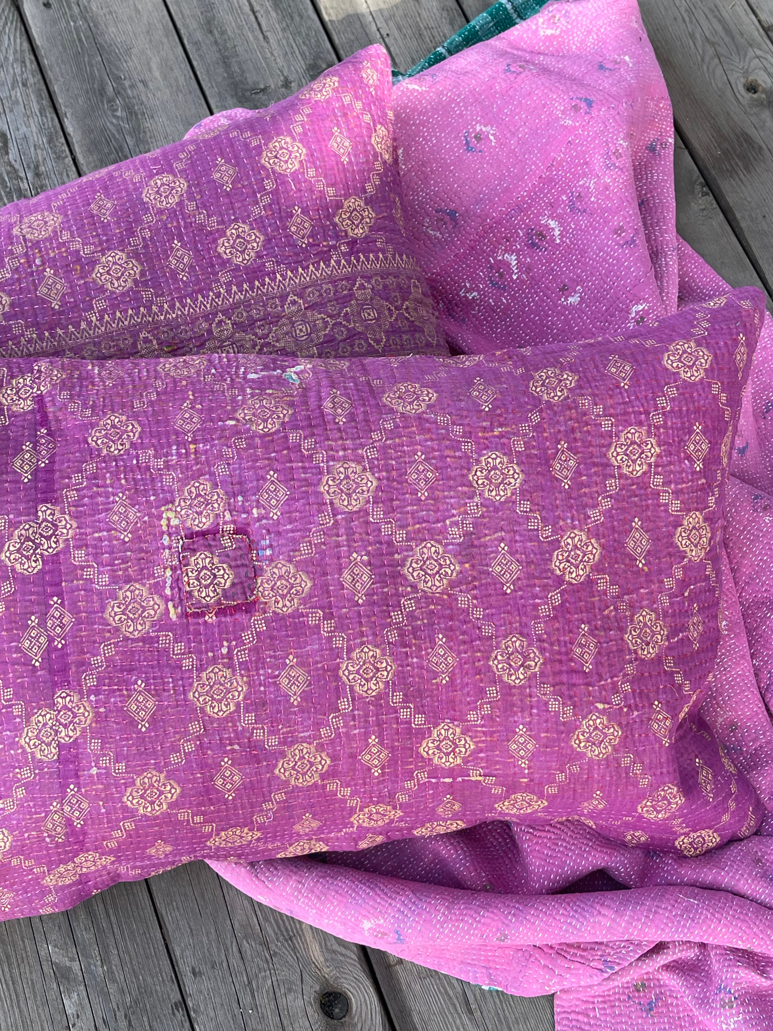 Putetrekk - Vintage Sari Fine Q-  40x60 - F5159