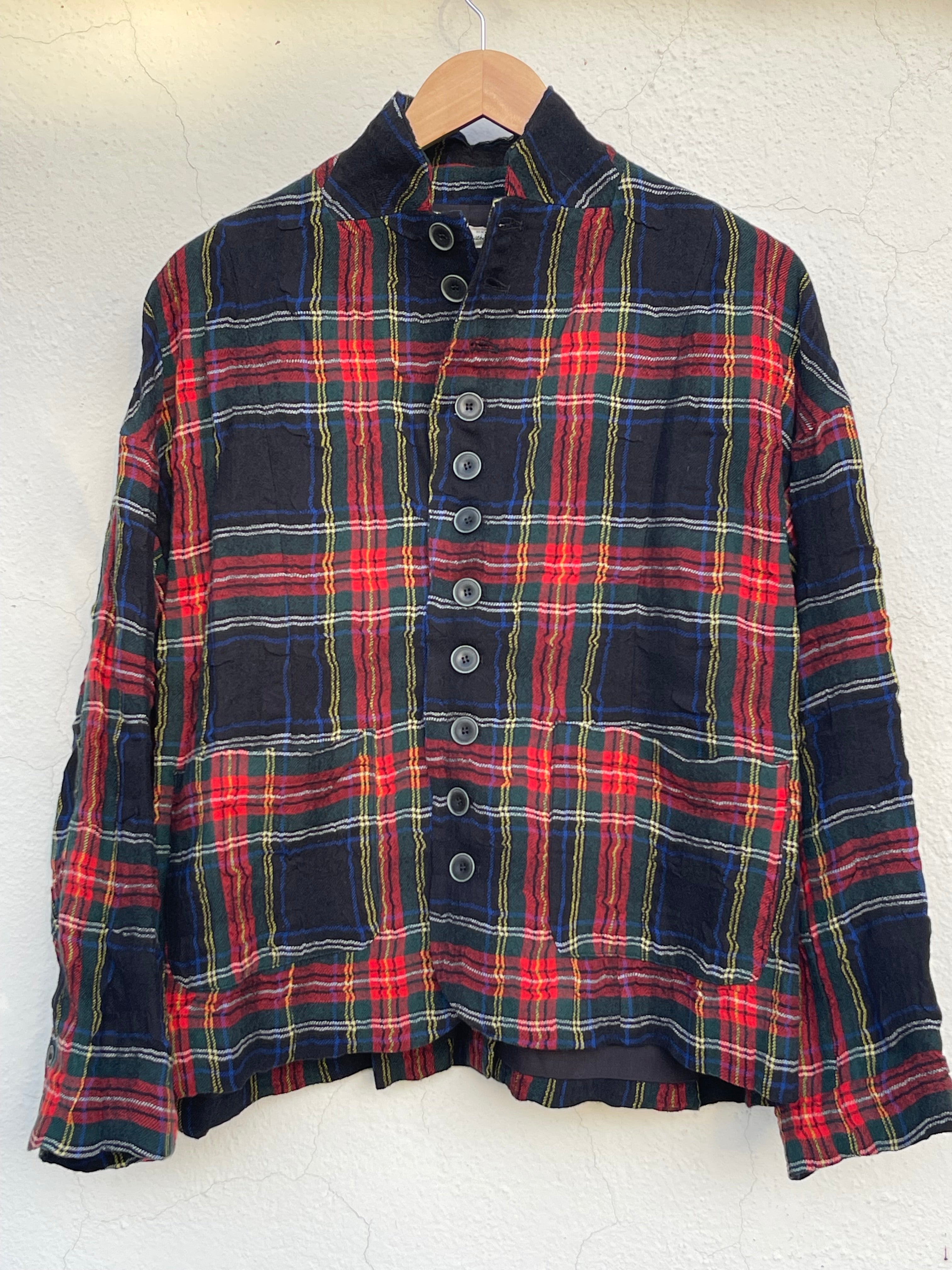 Tartan blazer - Black