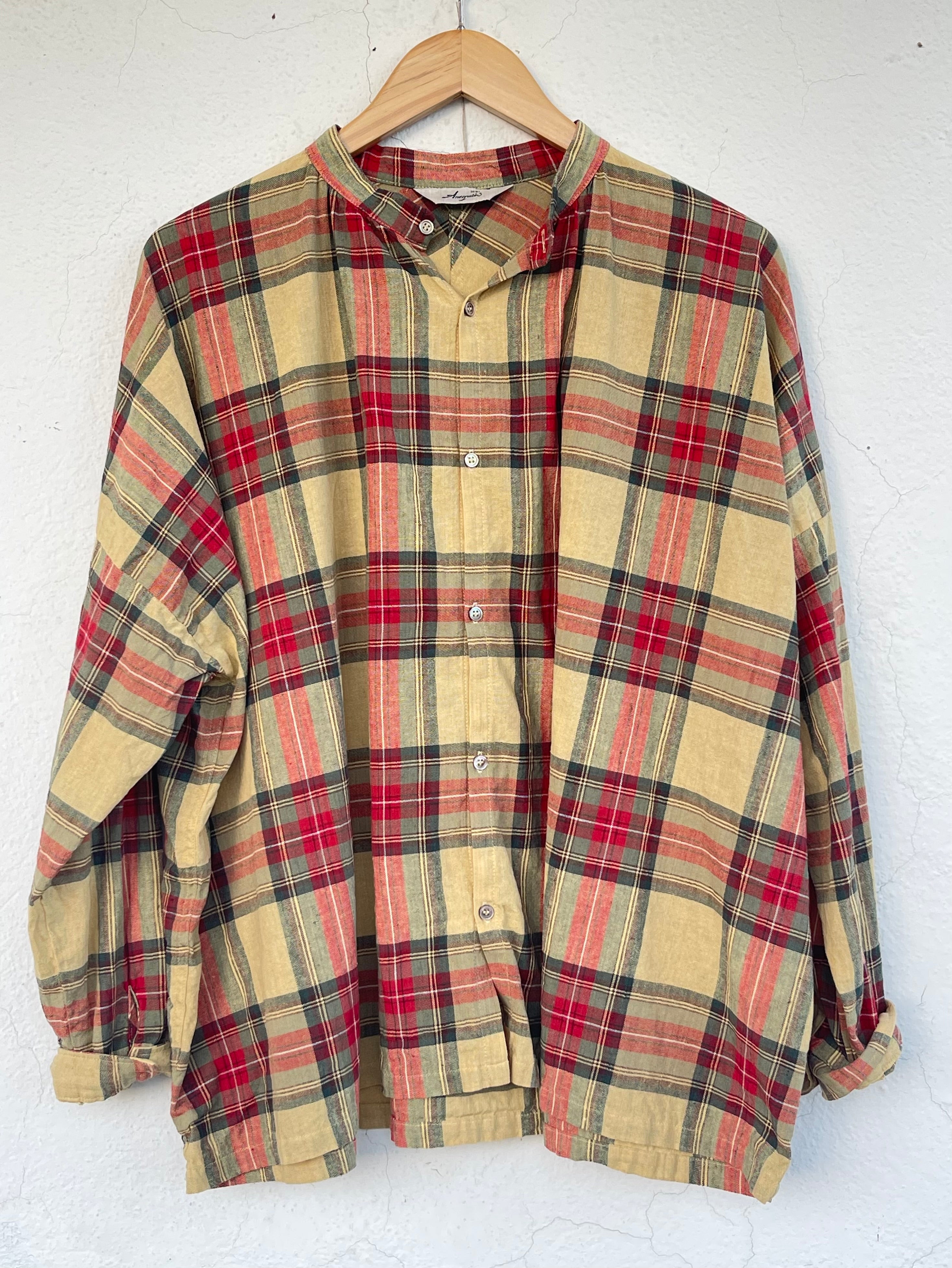 Tartanrutet skjorte - Butter Yellow - Linneas Hage