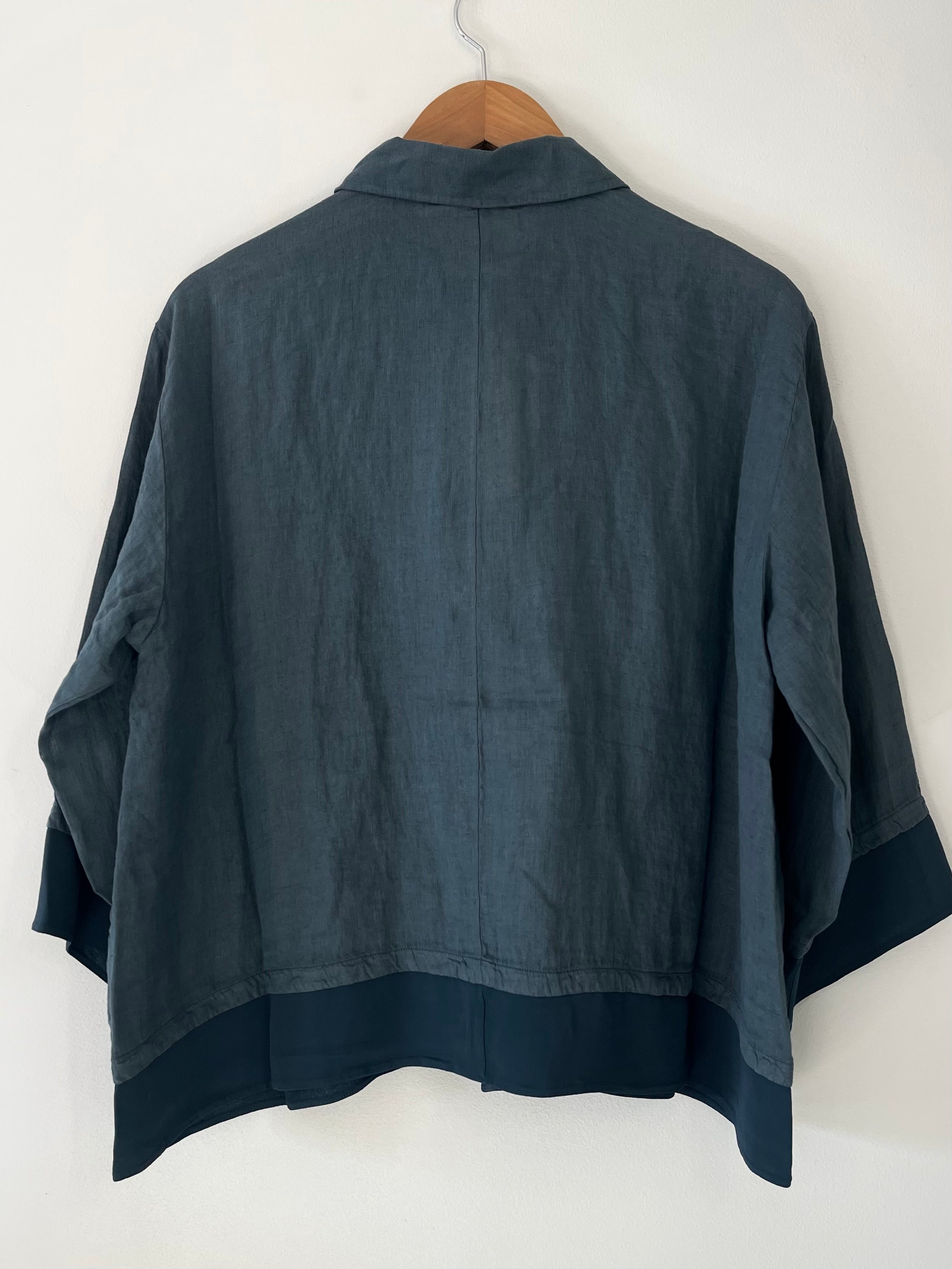 Skjortejakke - Blu Slate - Linneas Hage