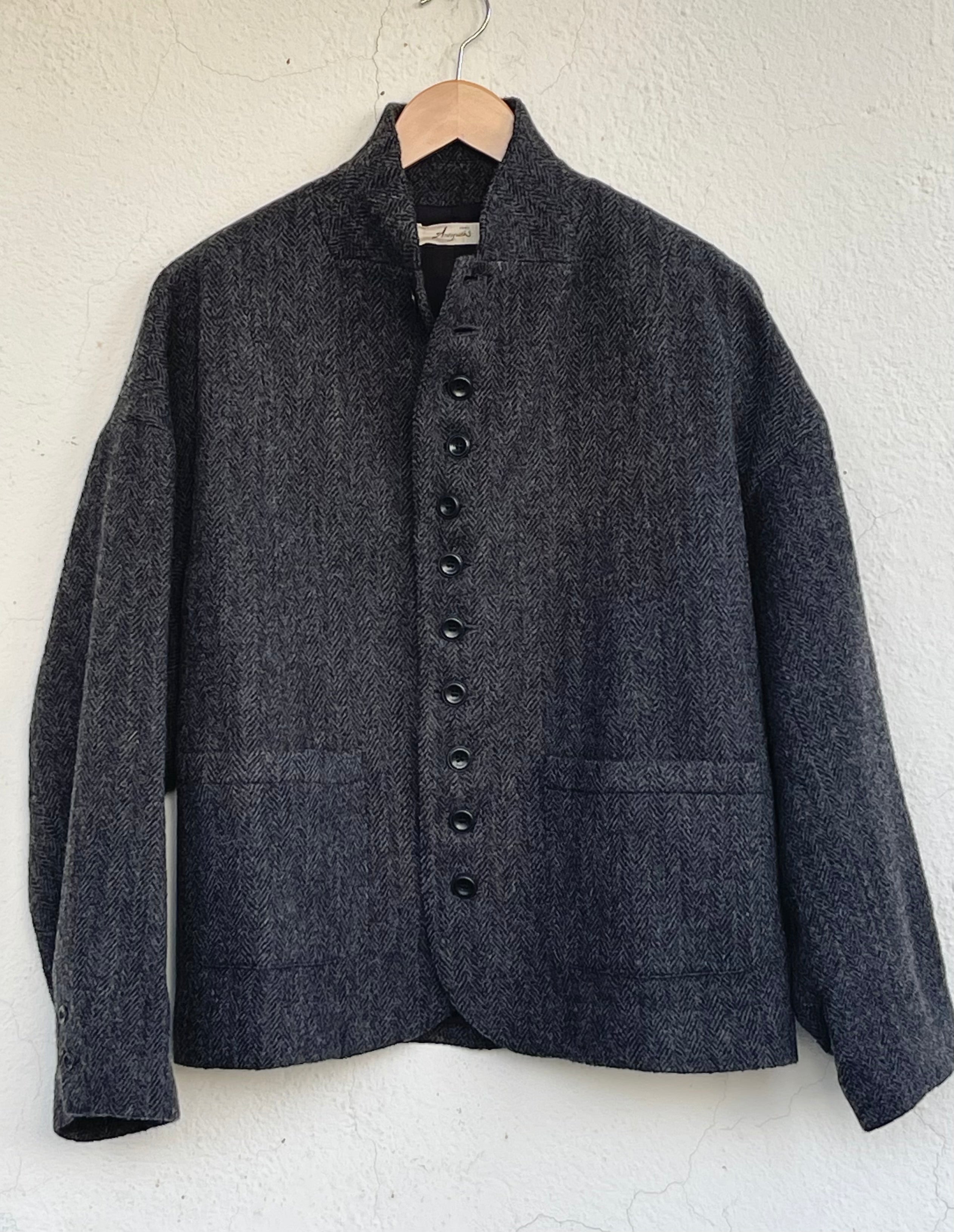 Herringbone blazer - Black