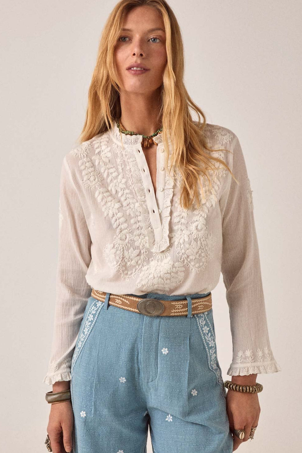 Gabriela Bluse - Bilbao - Offwhite - Linneas Hage