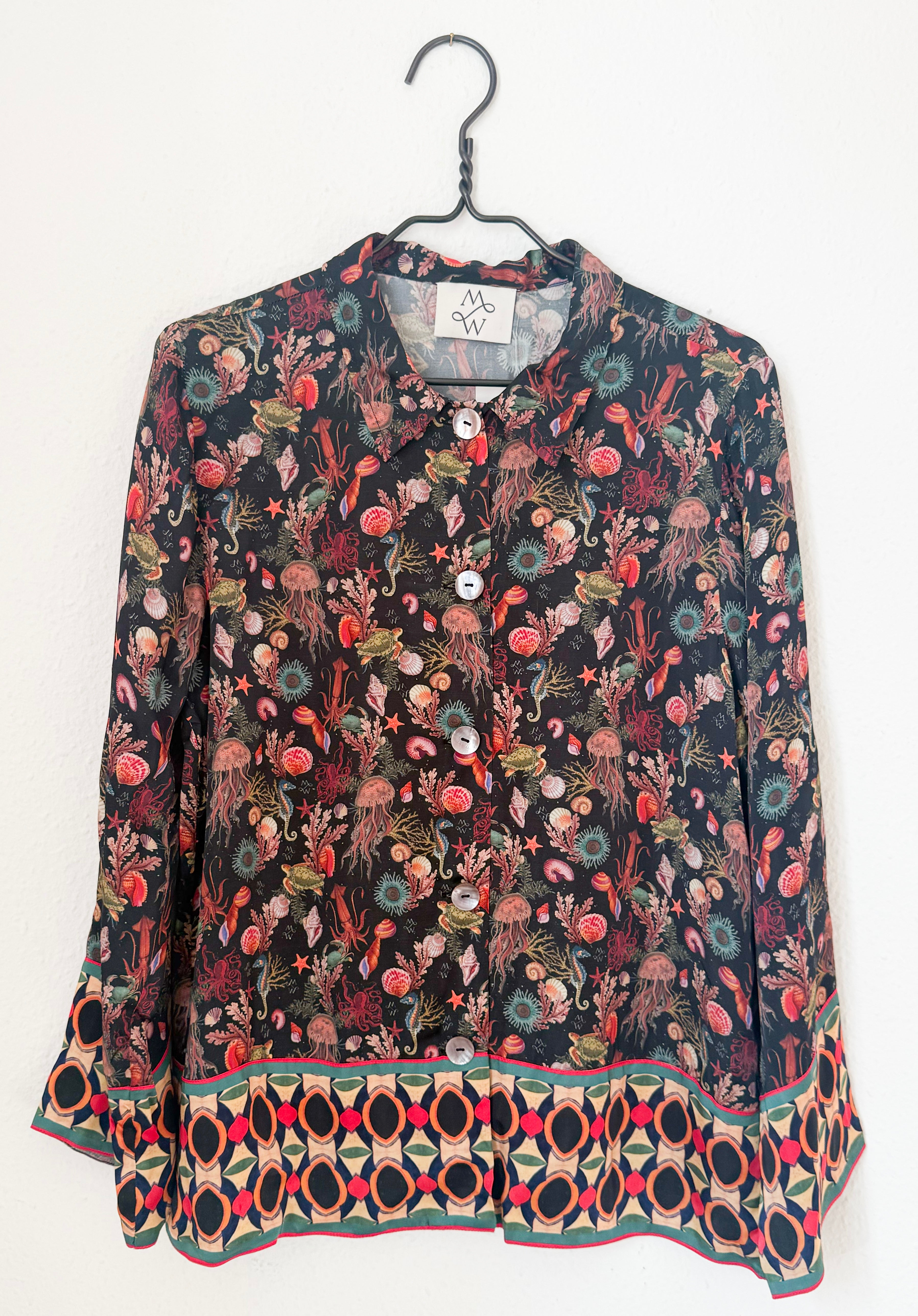 Conda Skjorte - Waterprint - Linneas Hage