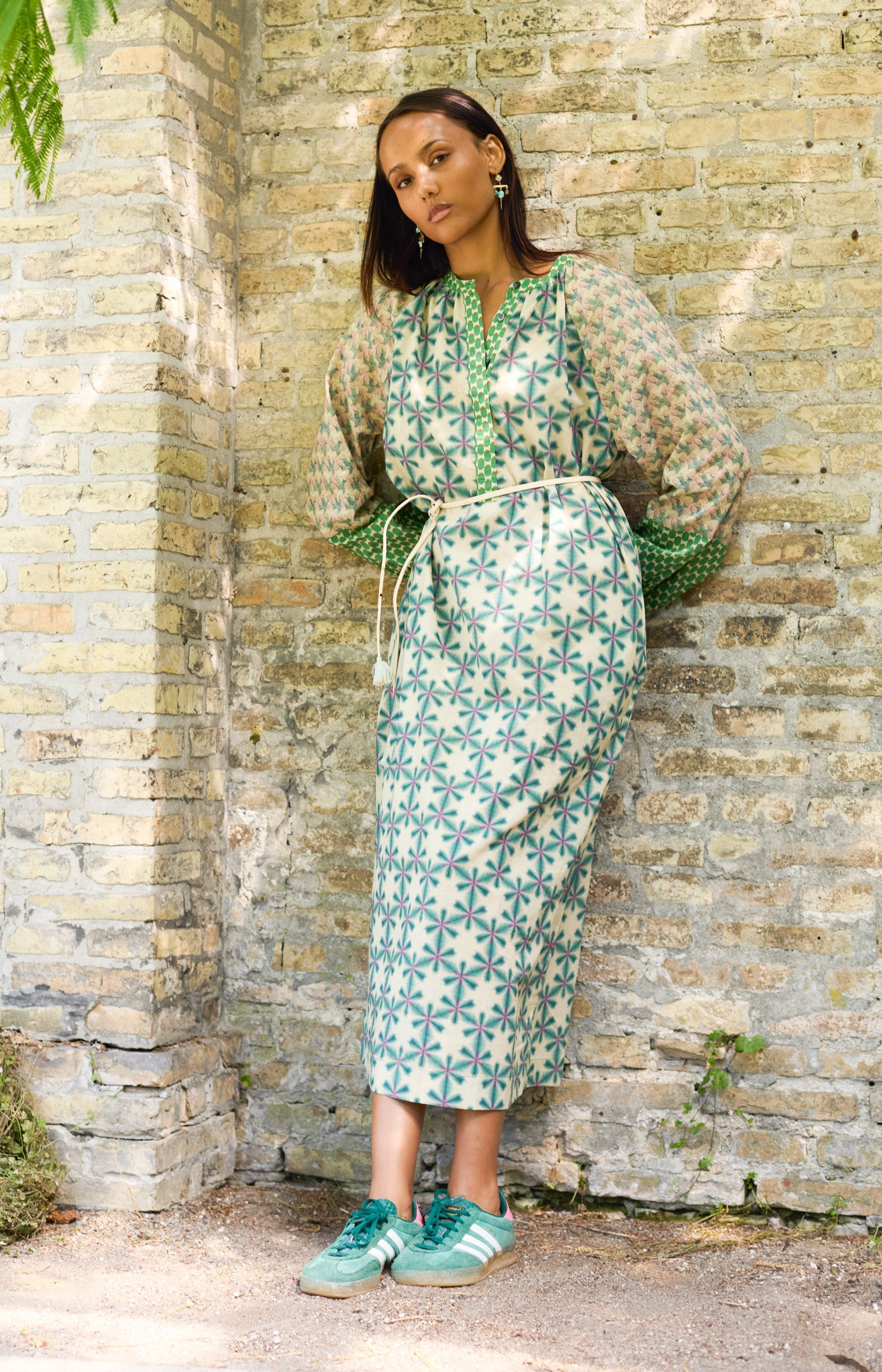 Dibs Kjole - Spring Green - Linneas Hage