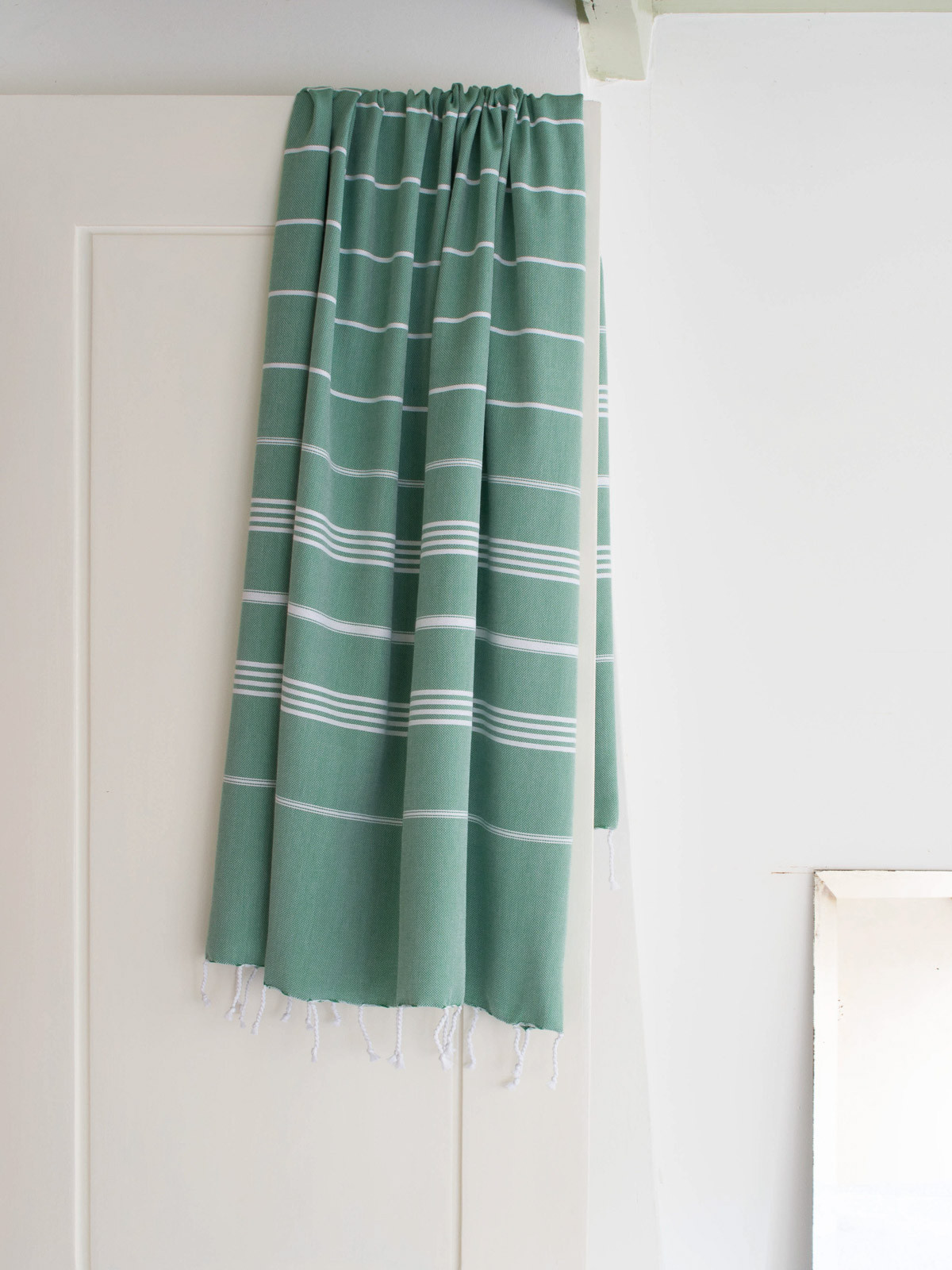 Hammamhåndkle M - Emerald/White - Linneas Hage