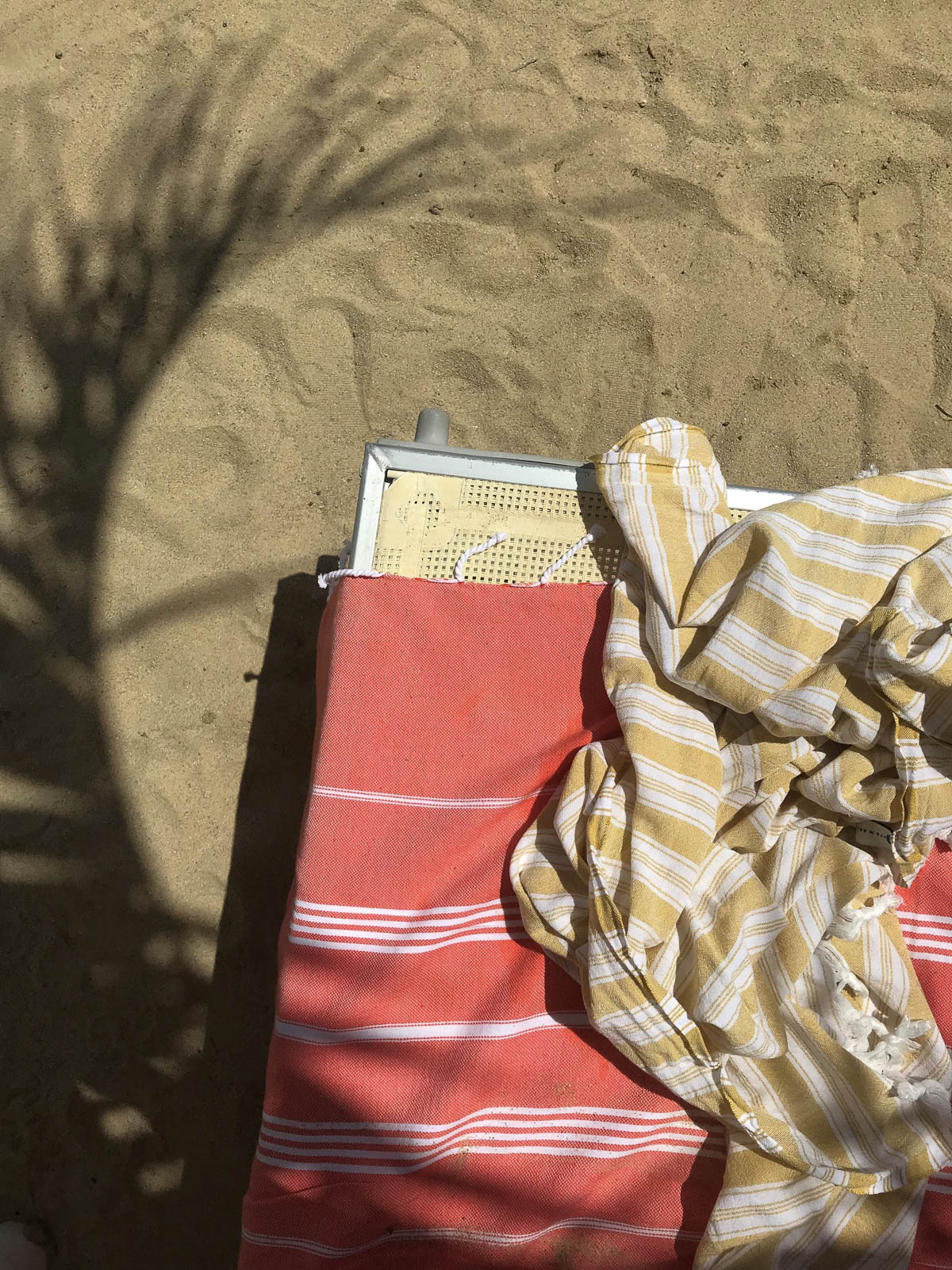 Hammamhåndkle XL - Mandarin/White - Linneas Hage