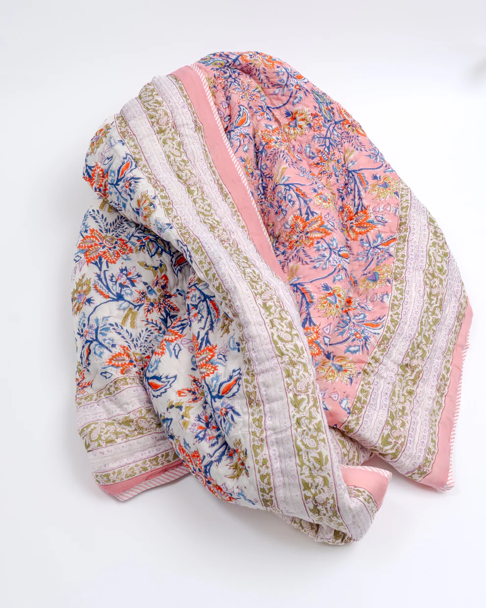 Vatteppe - Rosa Floral - Linneas Hage