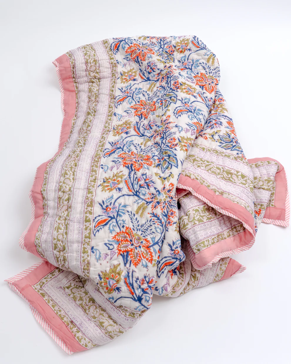 Vatteppe - Rosa Floral - Linneas Hage