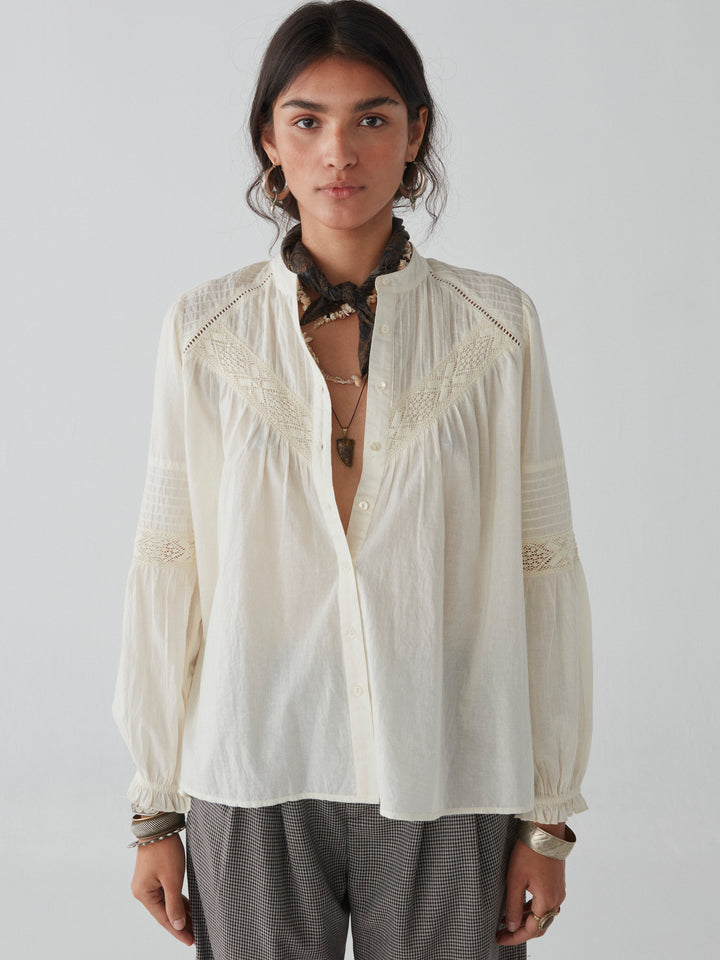 Agueda Blouse - Romance - Bone