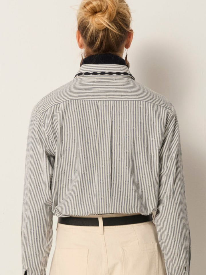 Amanda Skjorte - Laberynth - Azzurro