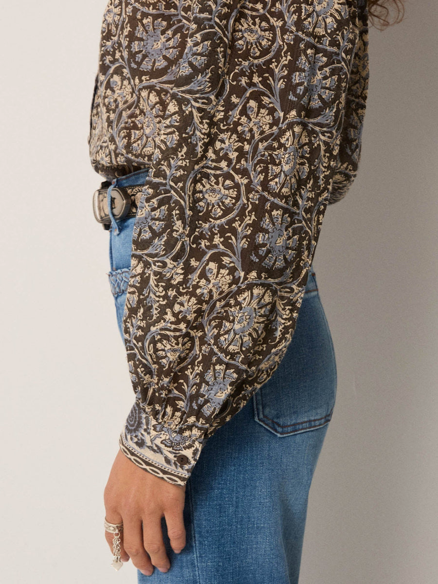 Amrit Skjorte - Madurai - Blue Orchid