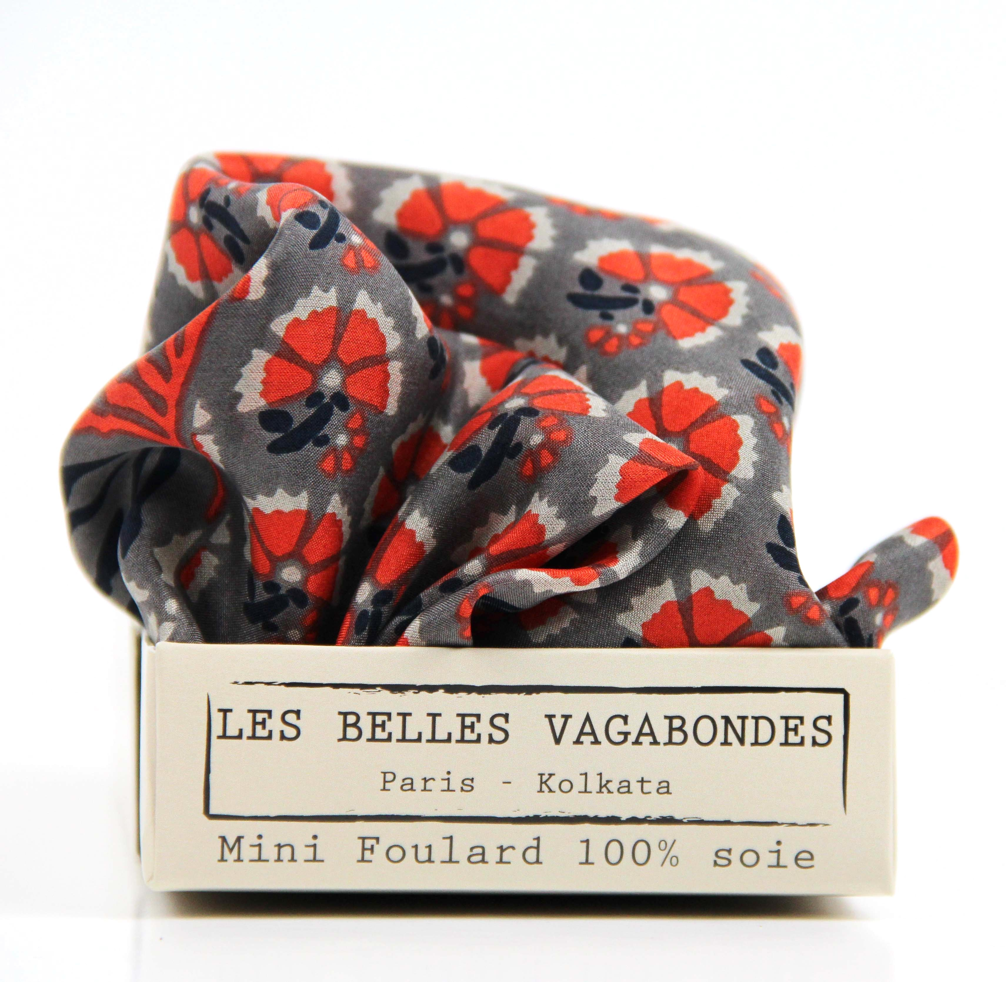 Mini silkeskjerf - Augustine - Orange