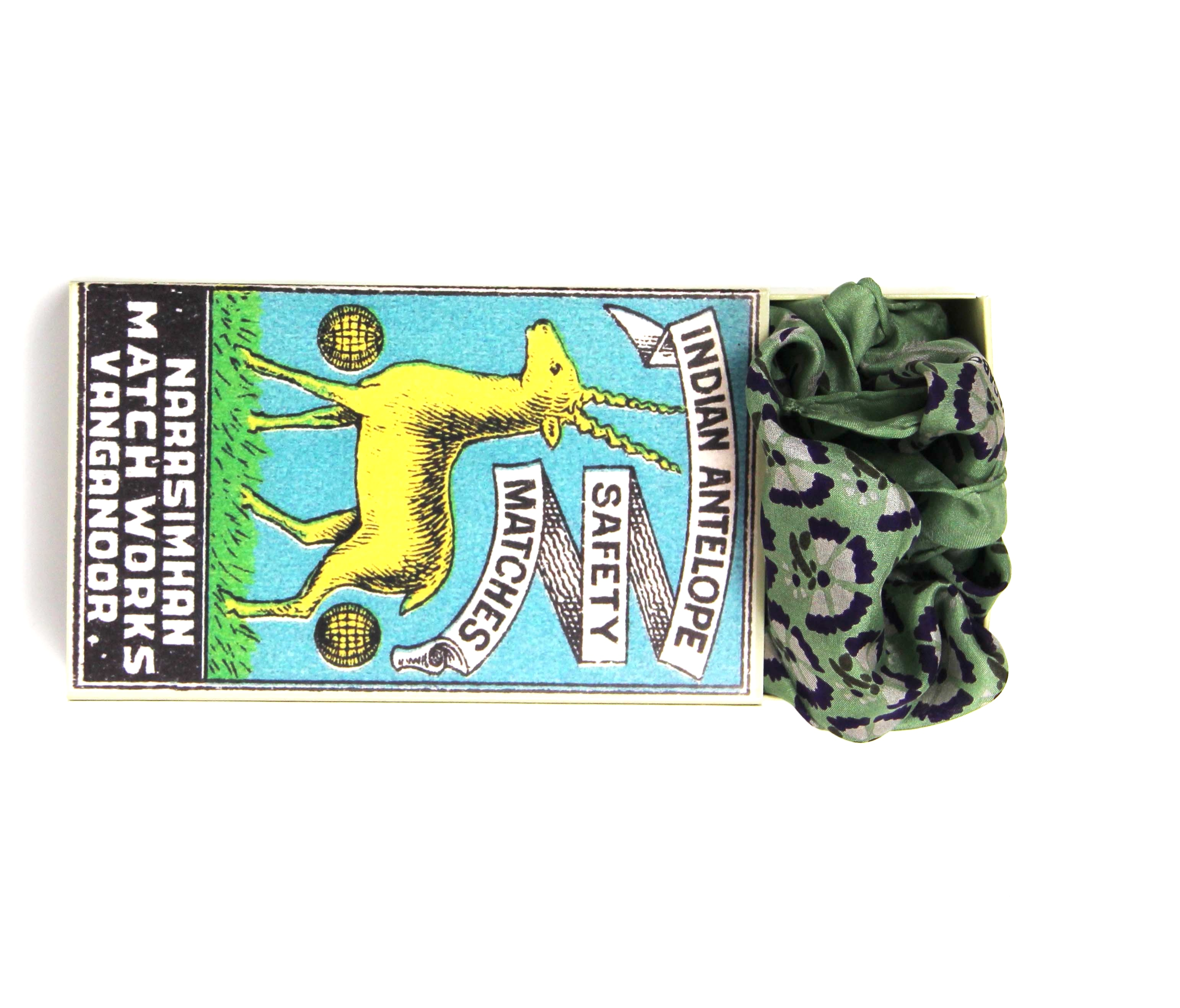 Mini silkeskjerf - Augustine - Vert