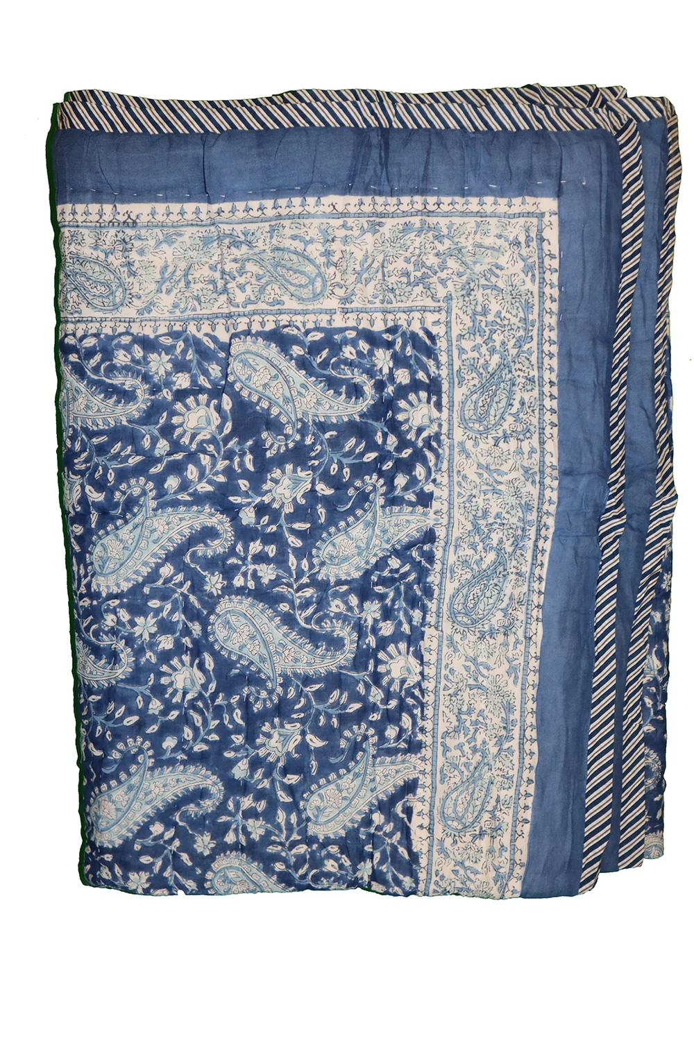 Vatteppe 150x220 - Blått/Hvitt