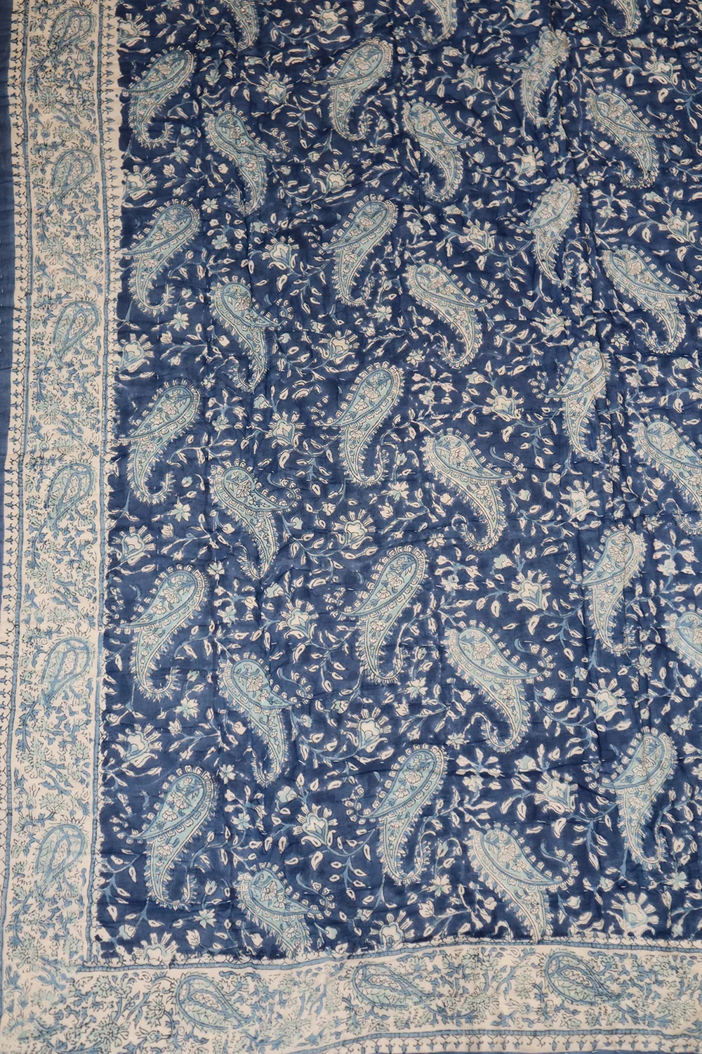 Vatteppe 150x220 - Blått/Hvitt