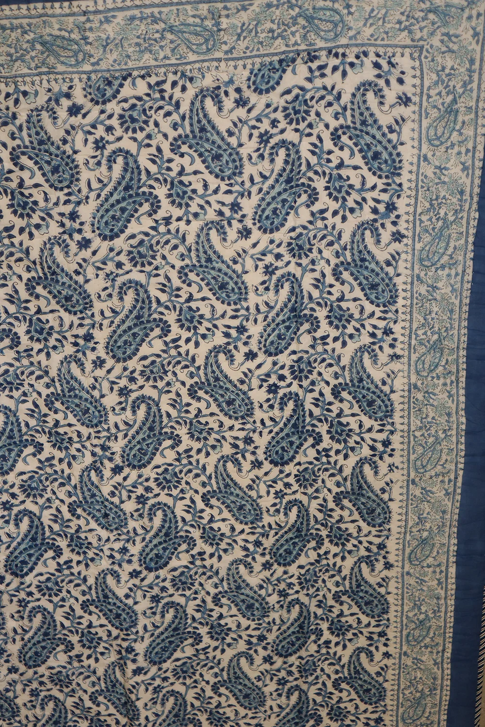 Vatteppe 150x220 - Blått/Hvitt