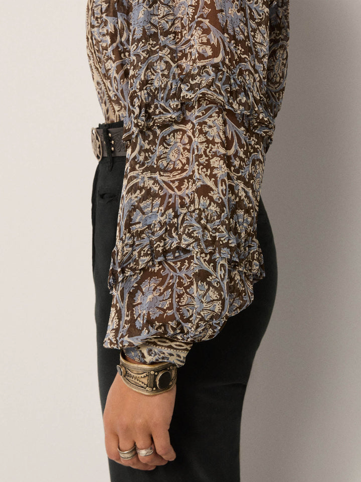 Camilla Bluse - Madurai - Blue Orchid