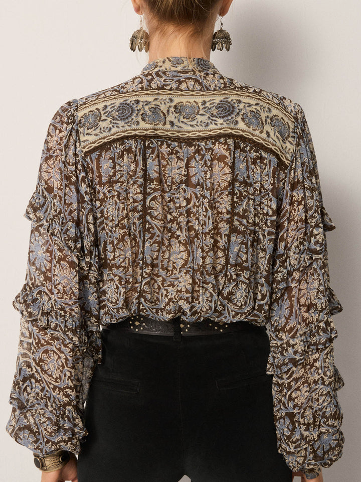 Camilla Bluse - Madurai - Blue Orchid