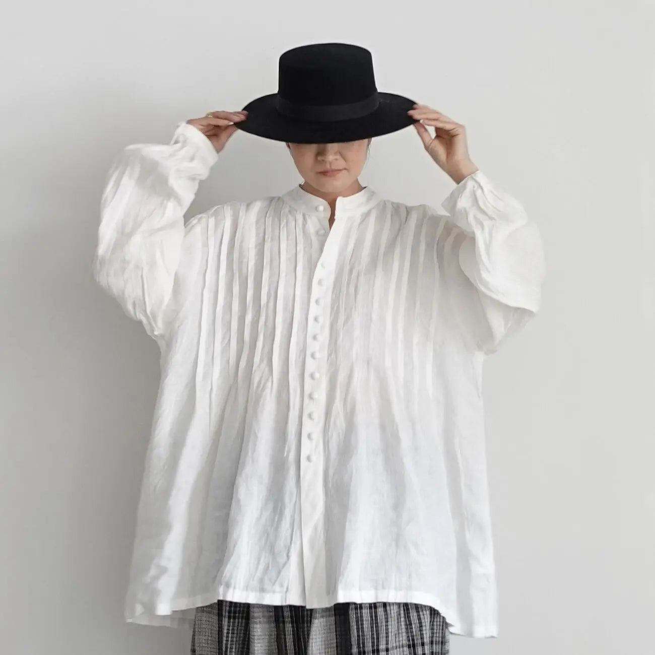 Skjorte - French Linen - Offwhite