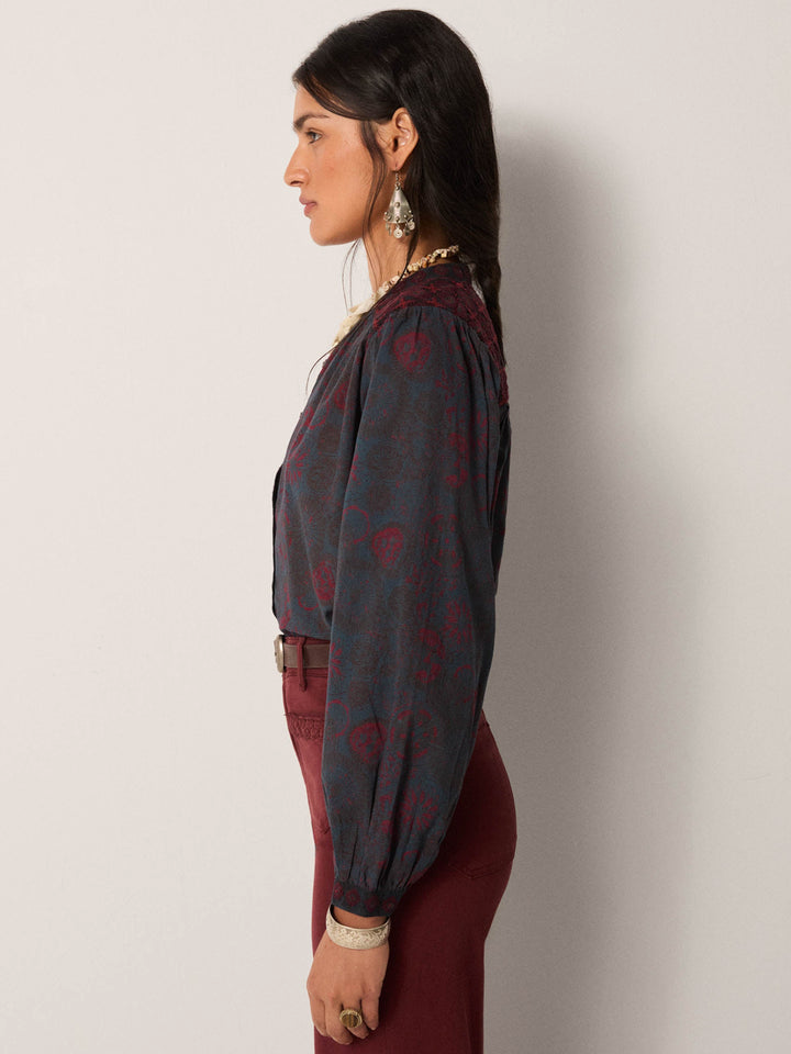 Charlotte Bluse - Medusa - Deep Blue