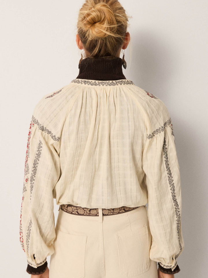 Virginia Bluse - Danubio - Ecru