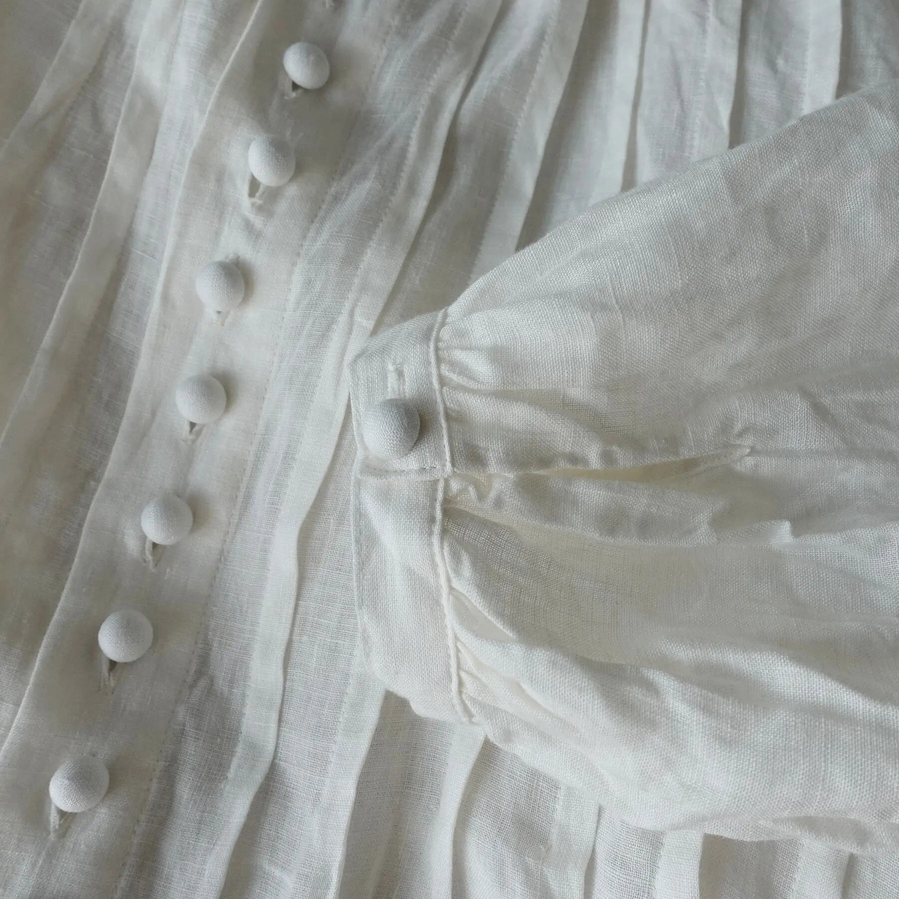 Skjorte - French Linen - Offwhite