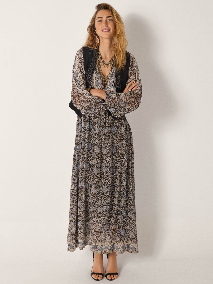 Gaia Kjole - Madurai - Blue Orchid