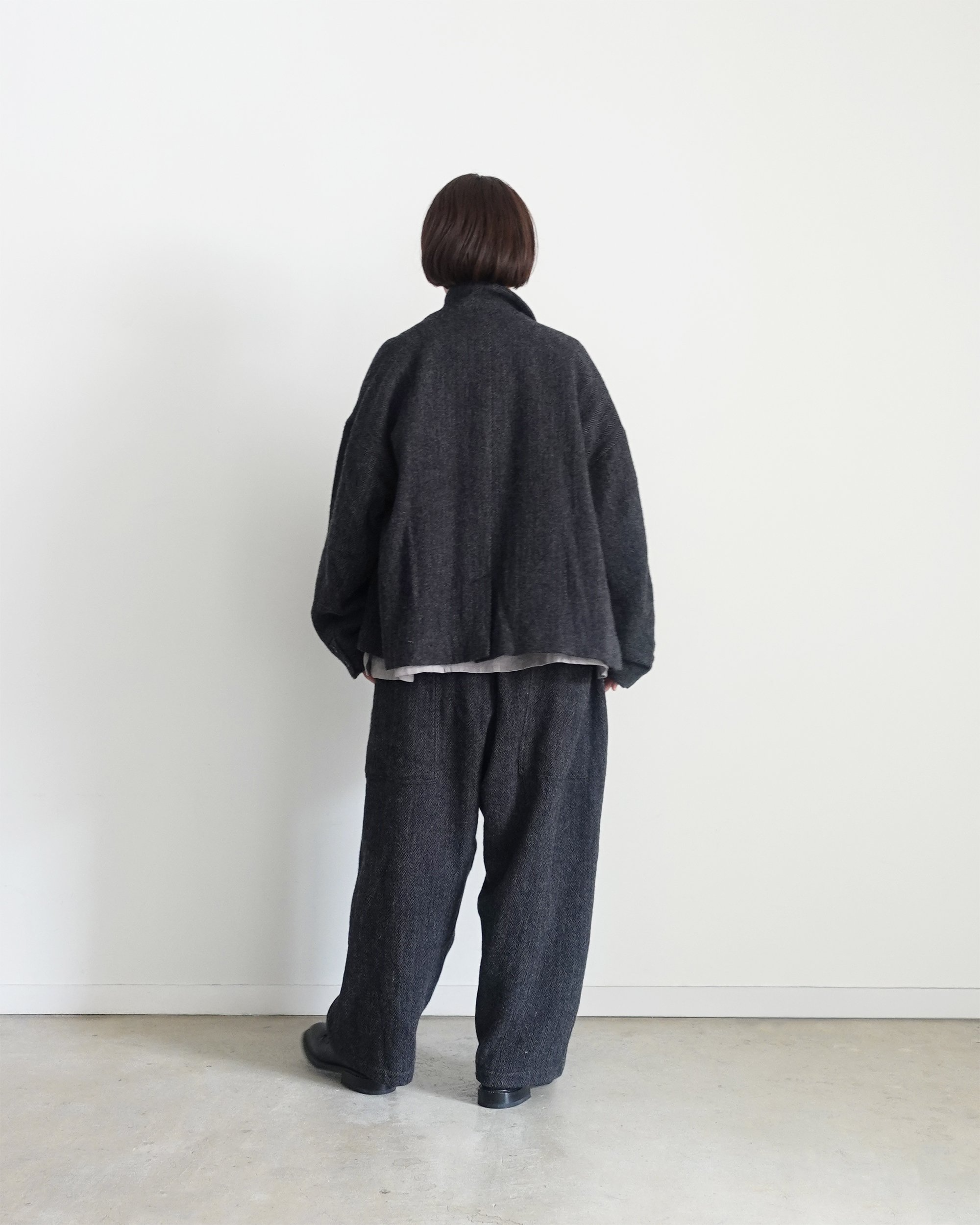 Herringbone blazer - Black