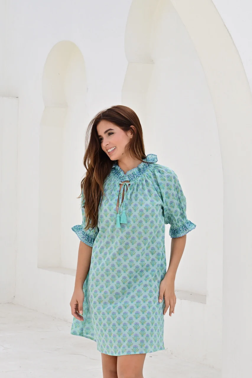 Juan Les Pins Kjole - Mint - Linneas Hage