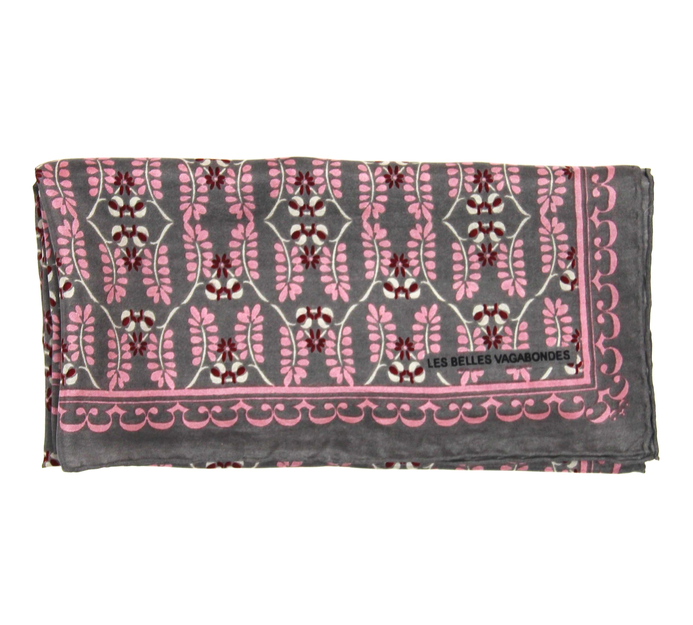 Mini silkeskjerf - Albertine - Brown