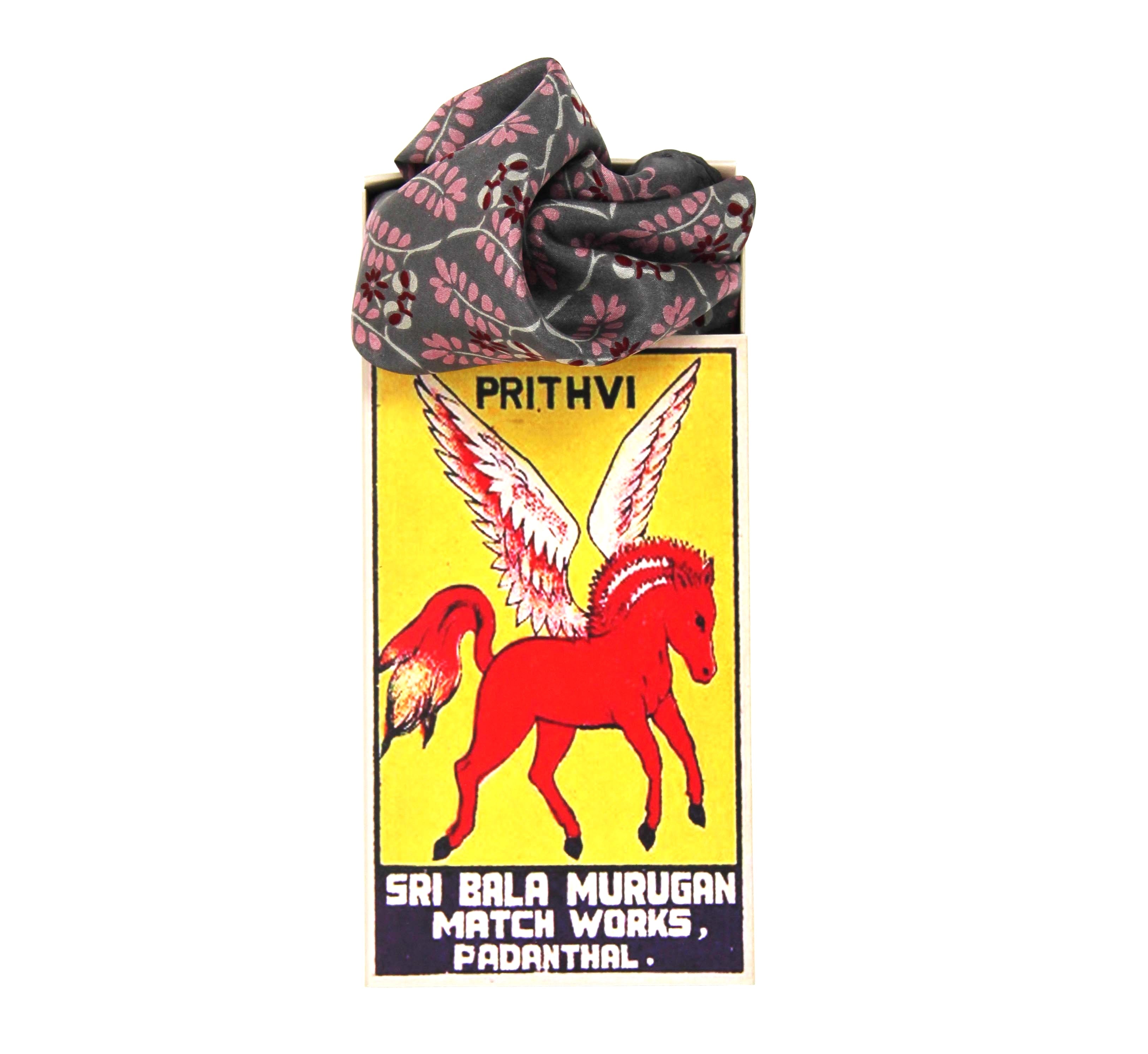 Mini silkeskjerf - Albertine - Brown