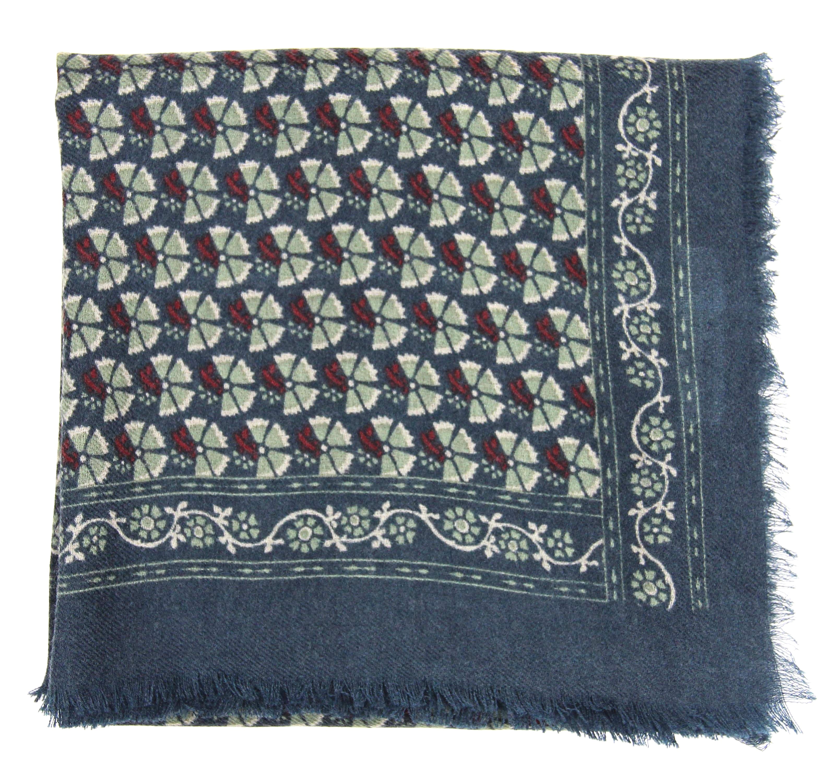 Lite Ullskjerf 100x100 - Valentine - Marine