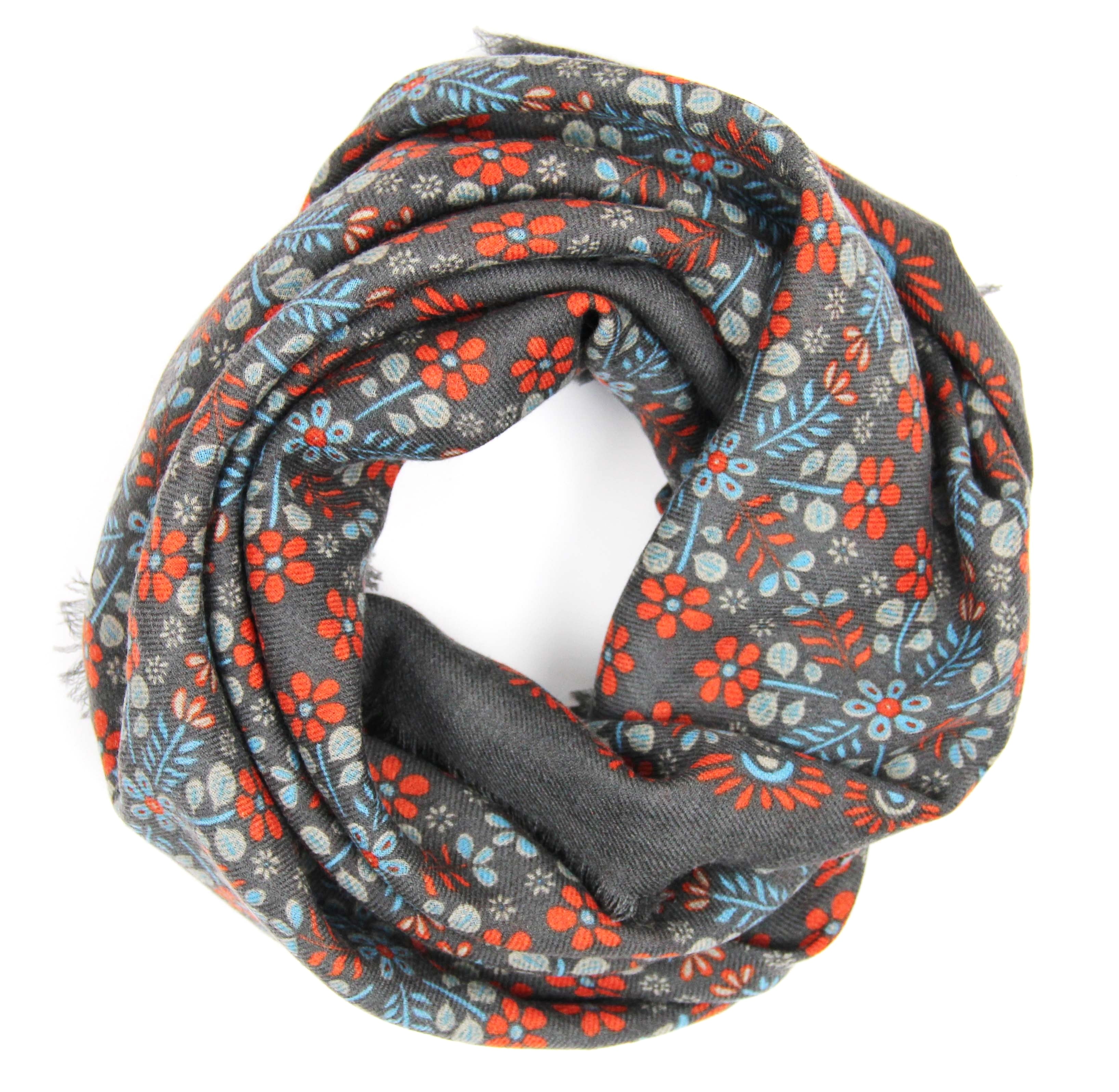 Lite Ullskjerf 100x100 - Agata - Brown