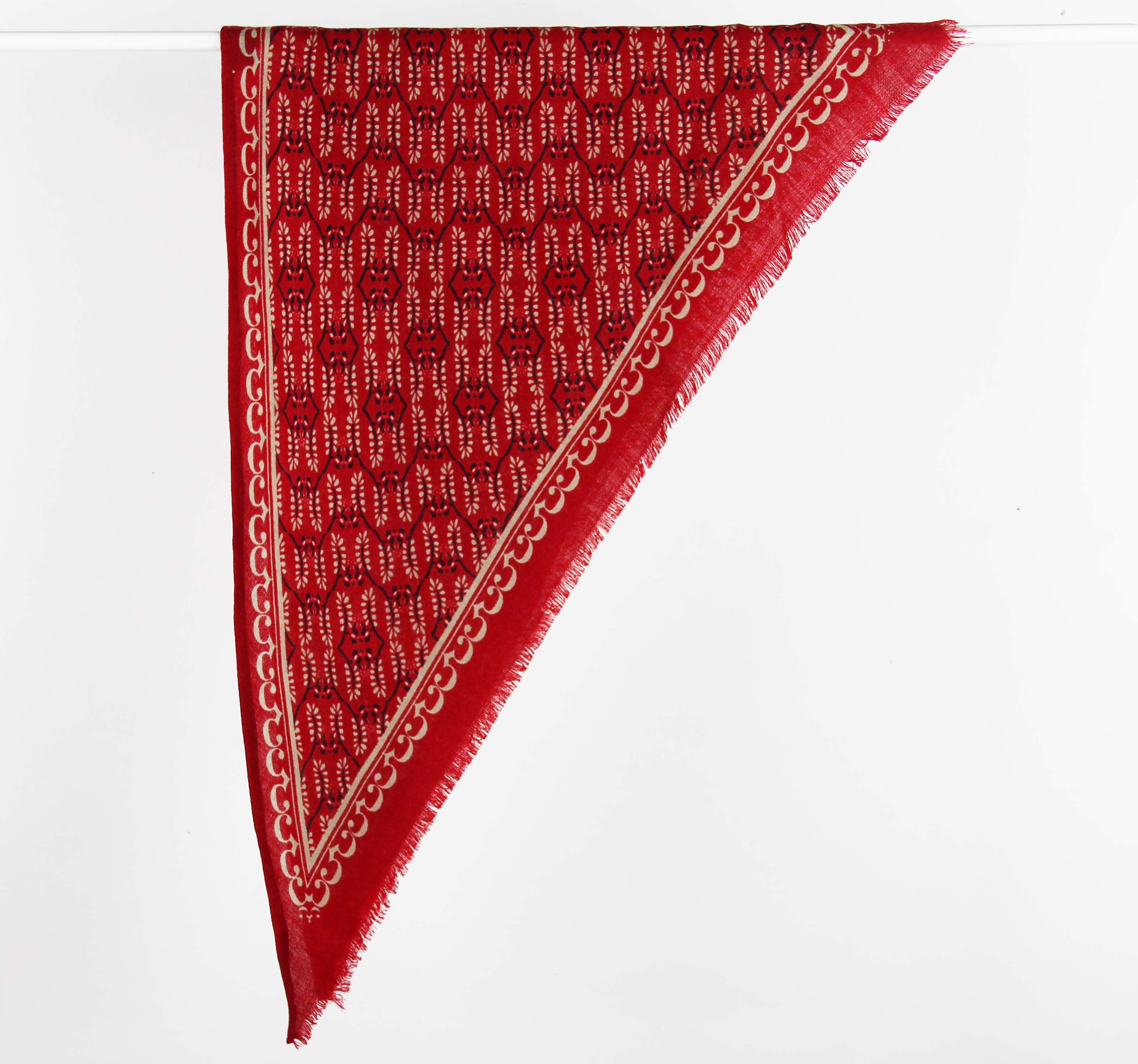 Trekantskjerf - Celeste - Rouge