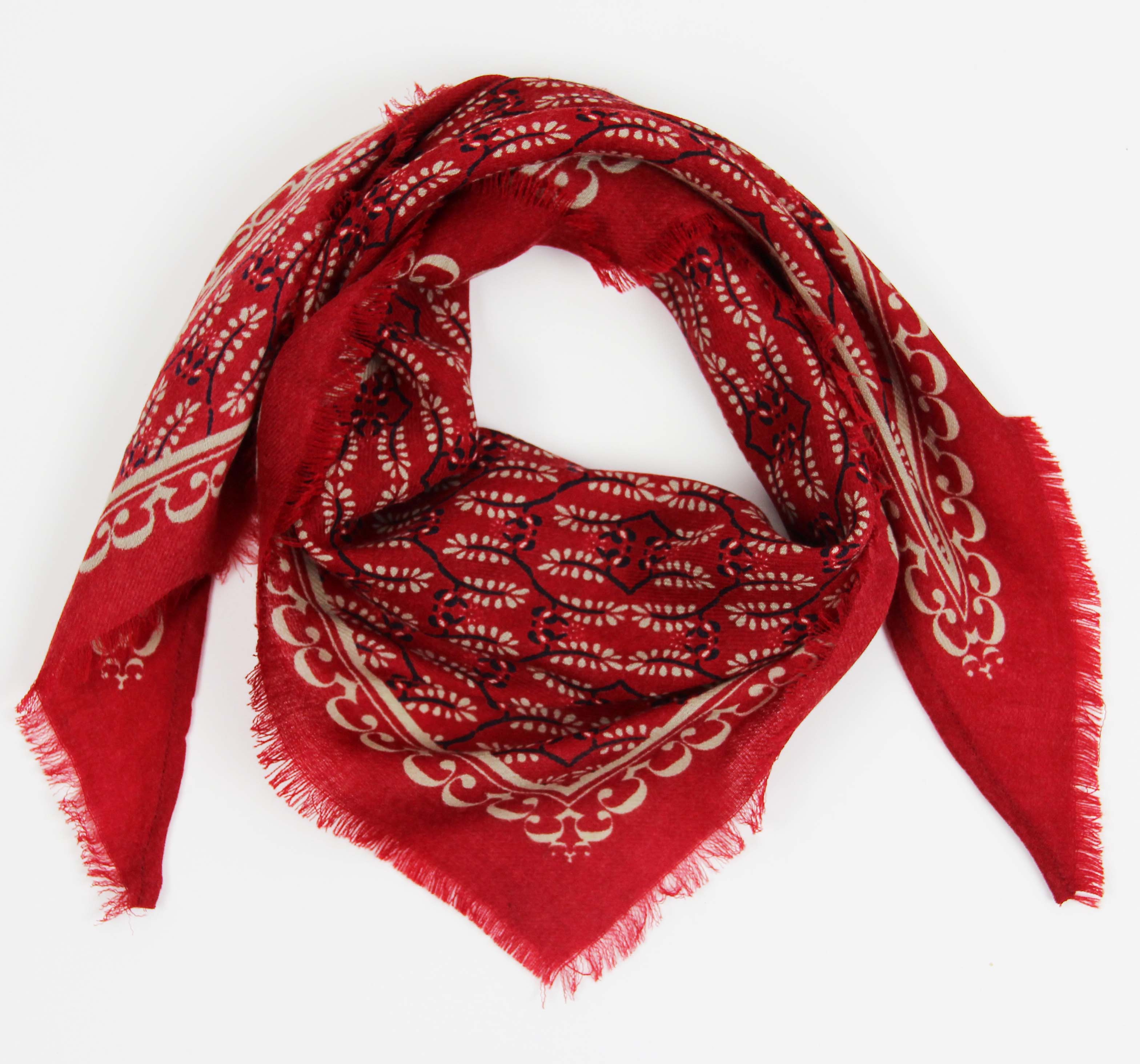 Trekantskjerf - Celeste - Rouge