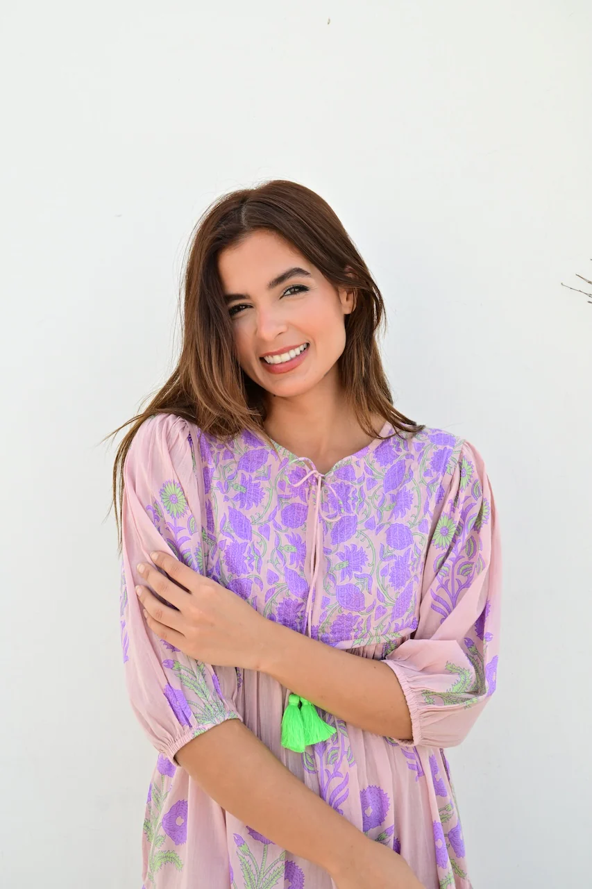 Antibes Legglang Smekkekjole - Powder Pink - Linneas Hage