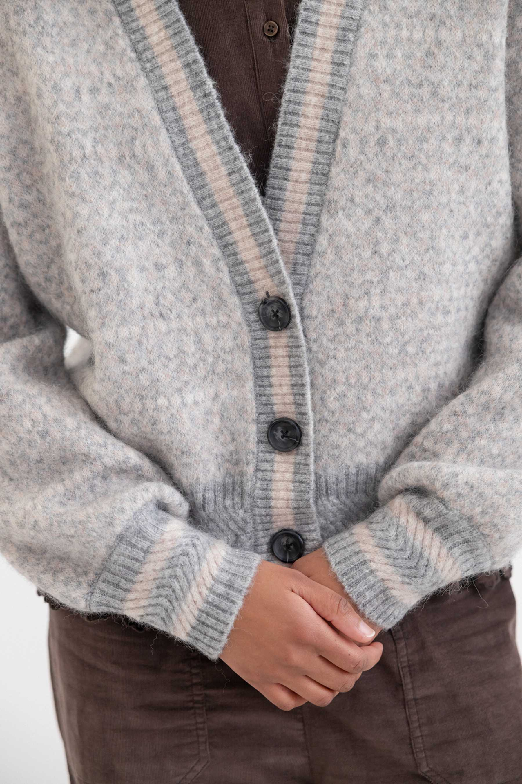 Nellie Cardigan - Grey Sand