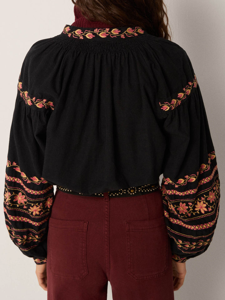 Virginia Bluse - Night Garden - Dark