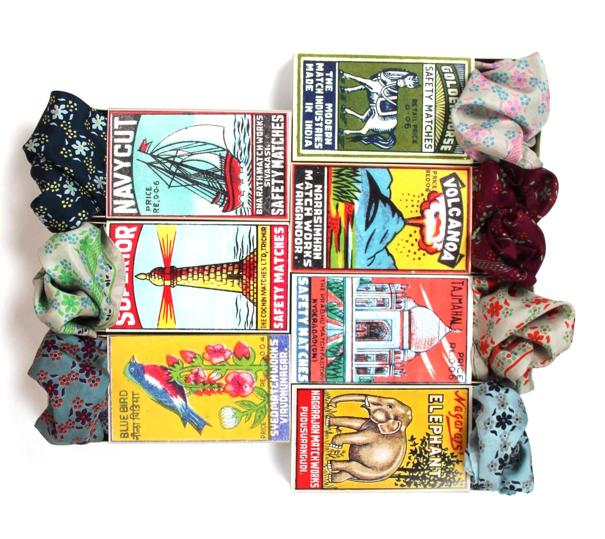 Mini silkeskjerf - Natasha- Rose Fuchsia - Linneas Hage