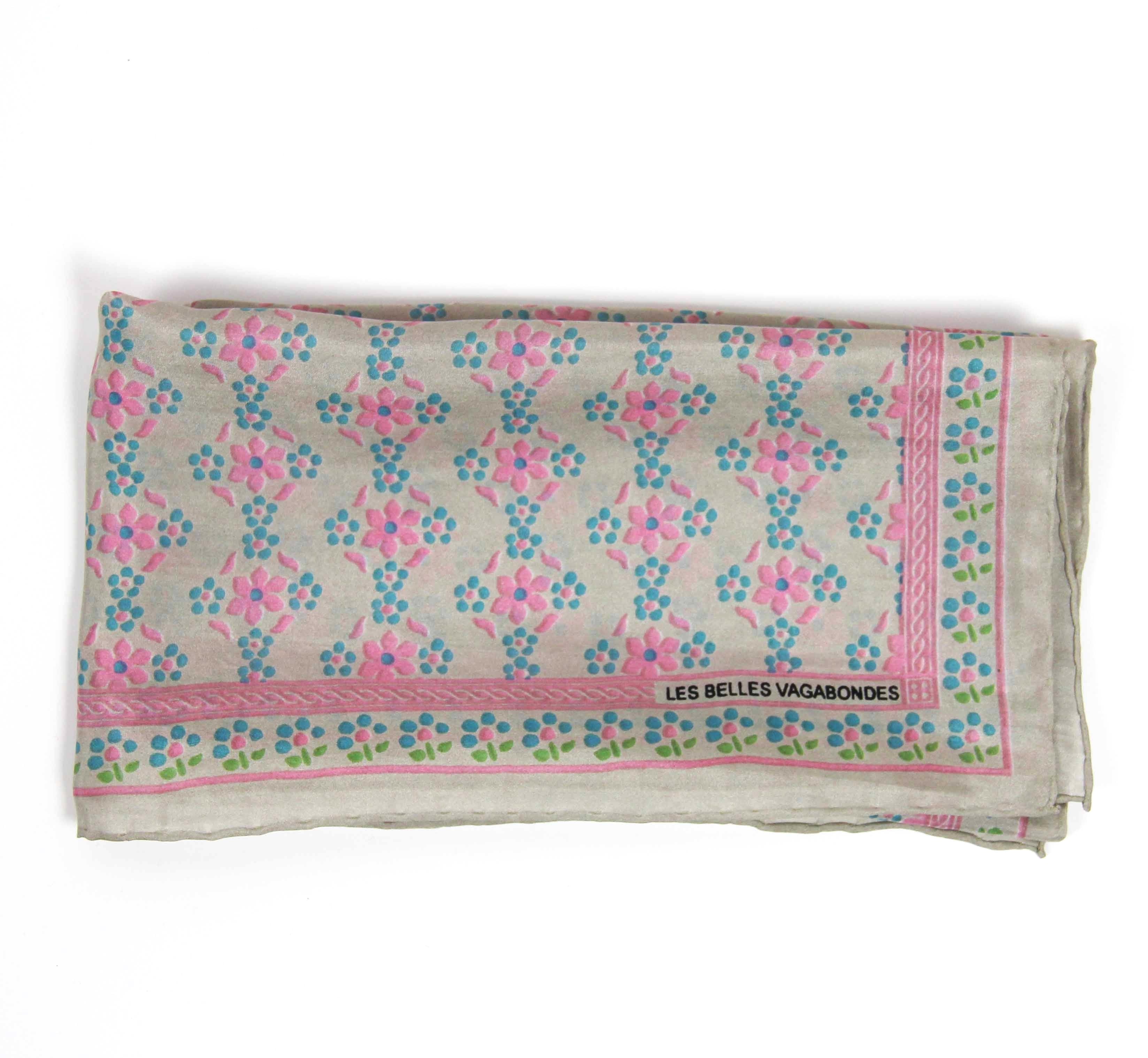 Mini silkeskjerf - Natasha- Rose Fuchsia - Linneas Hage