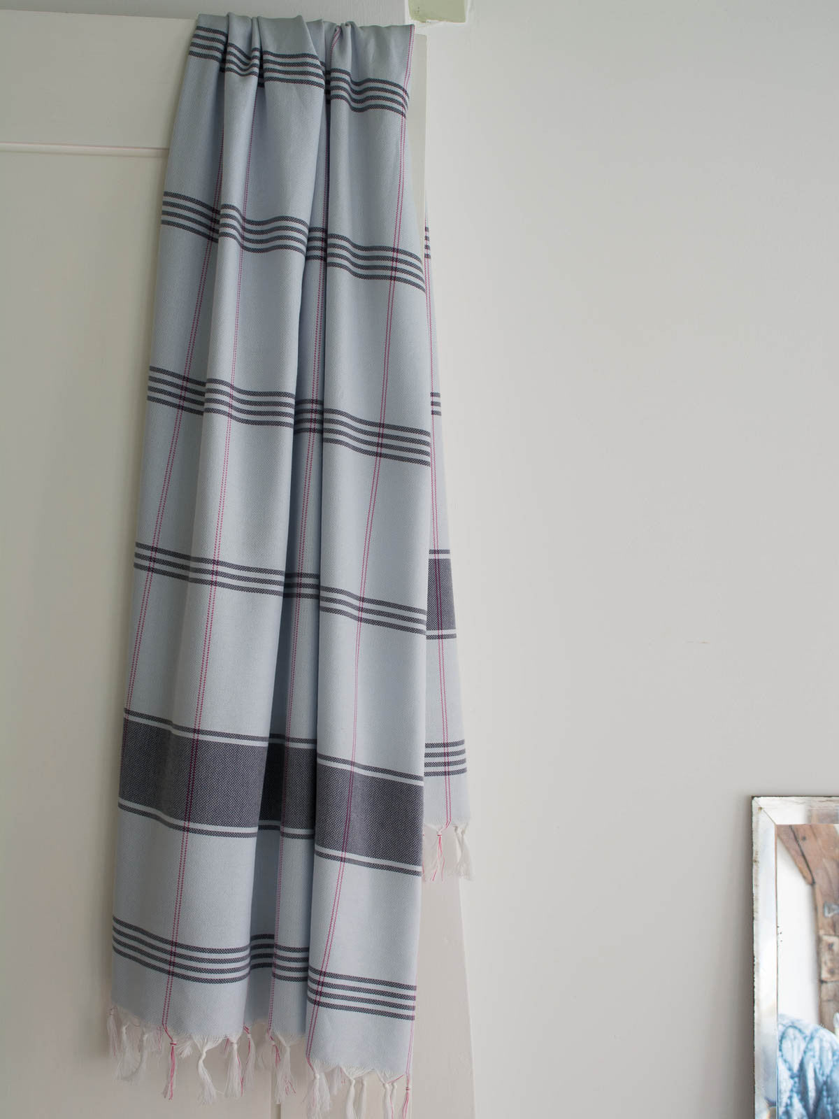 Hammamhåndkle L - Light Blue/Dark Blue