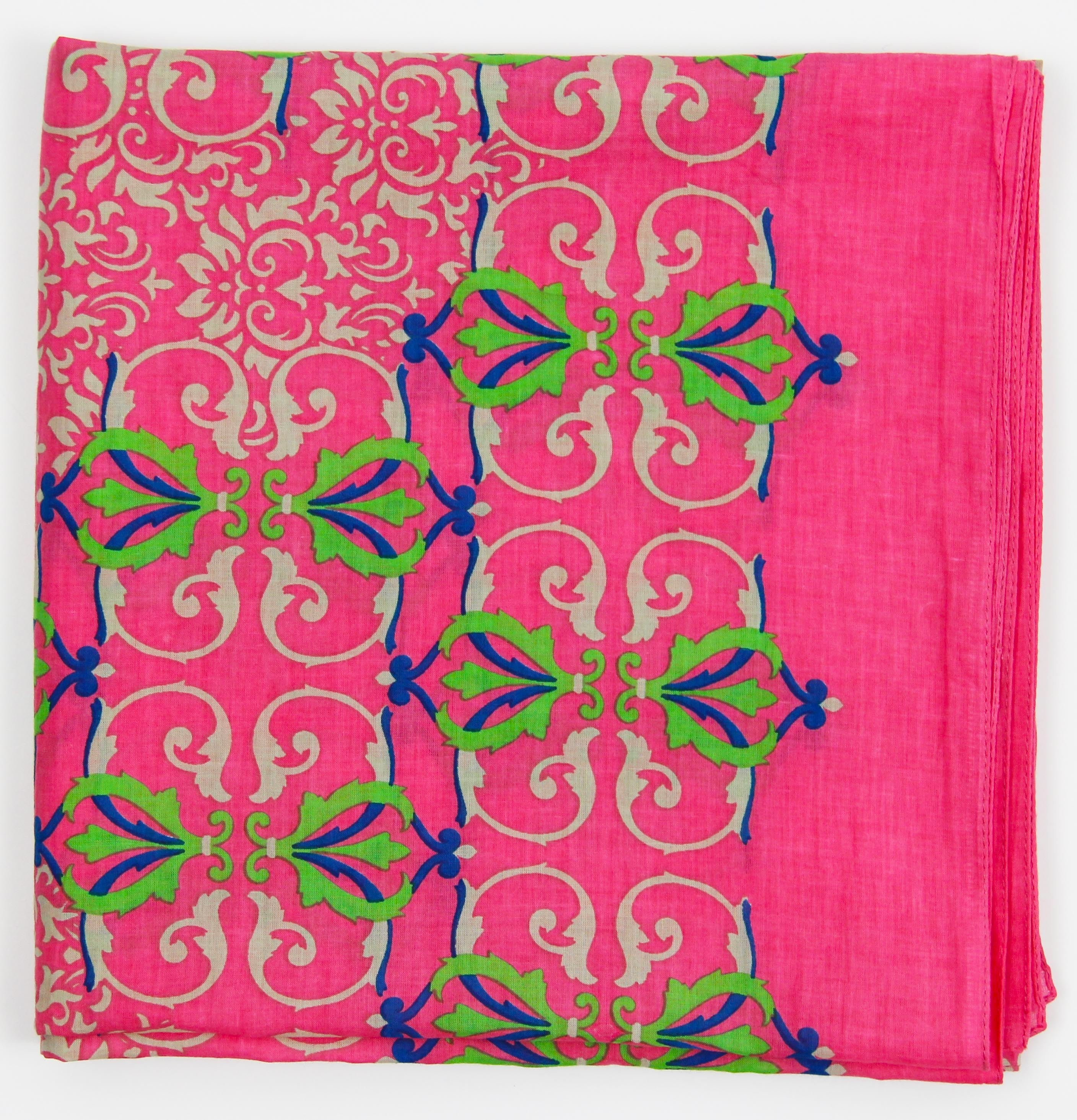 Bomullskjerf - Palazzo Pitti - Rose - Linneas Hage