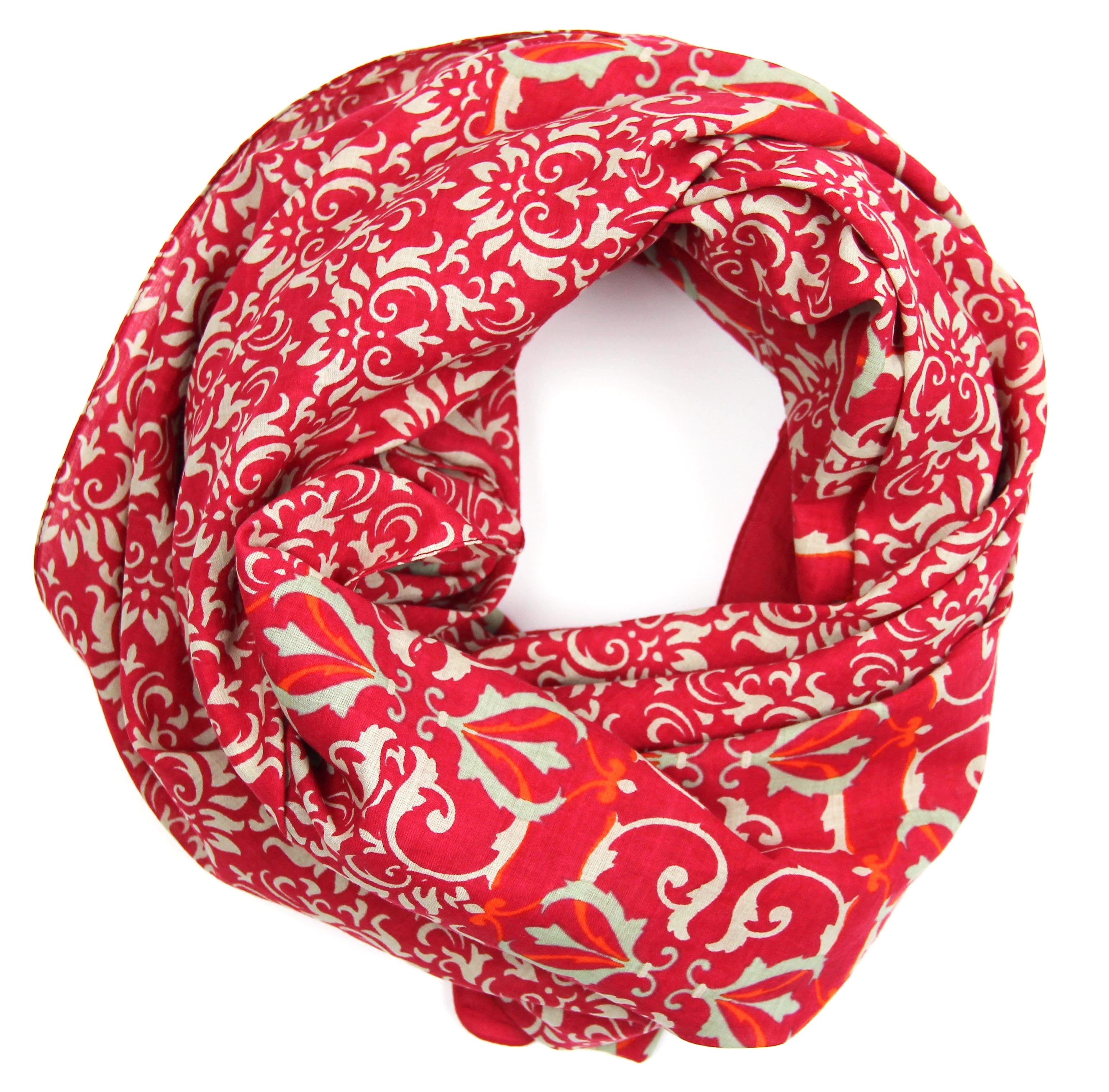 Bomullskjerf - Palazzo Pitti - Rouge - Linneas Hage