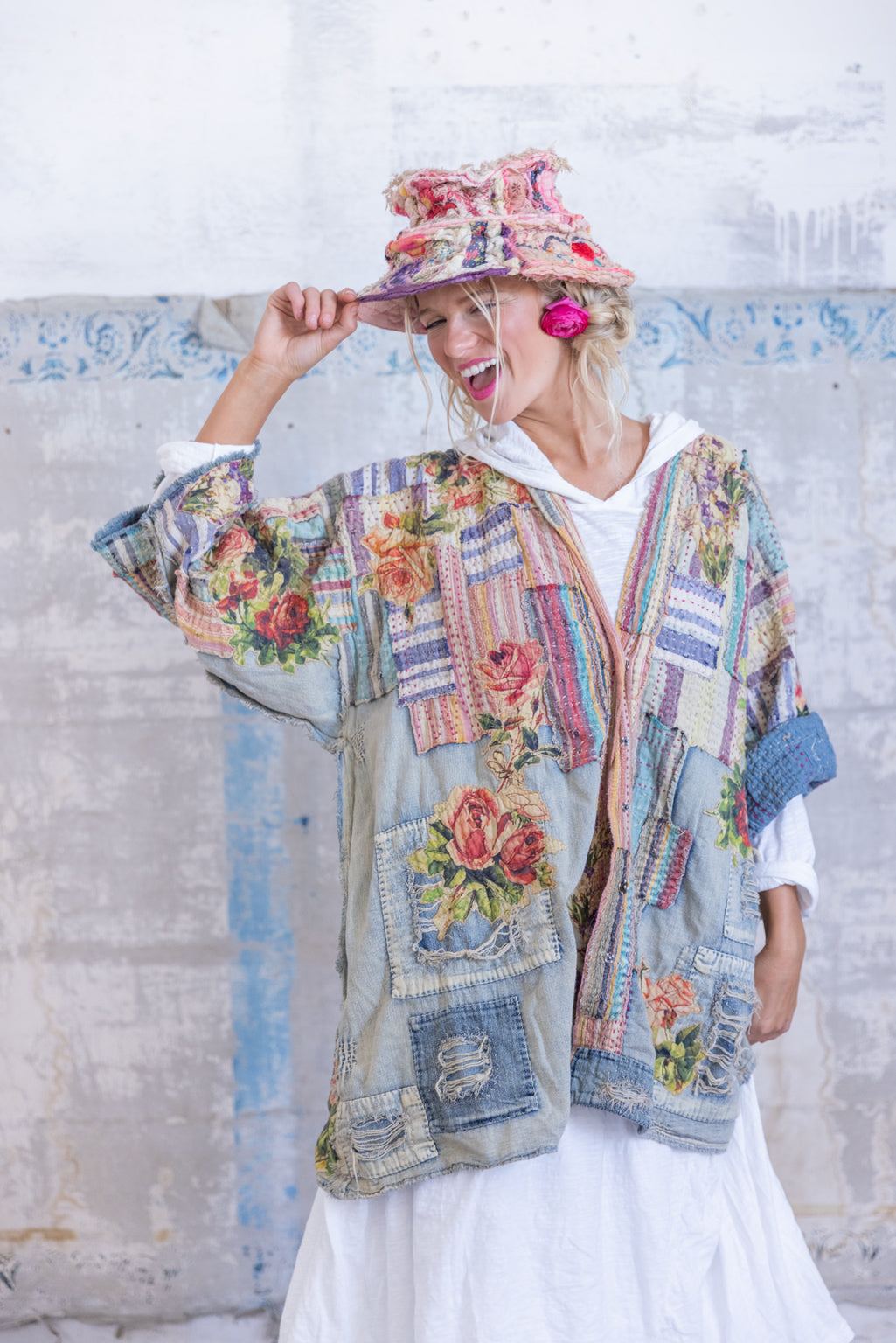 Denim Hippie Kimono - Tulum