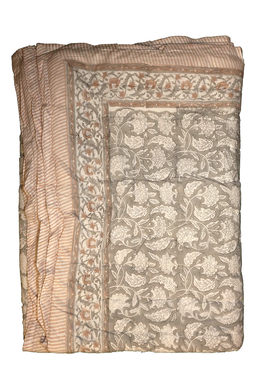 Vatteppe 150x220 - Grått/Beige